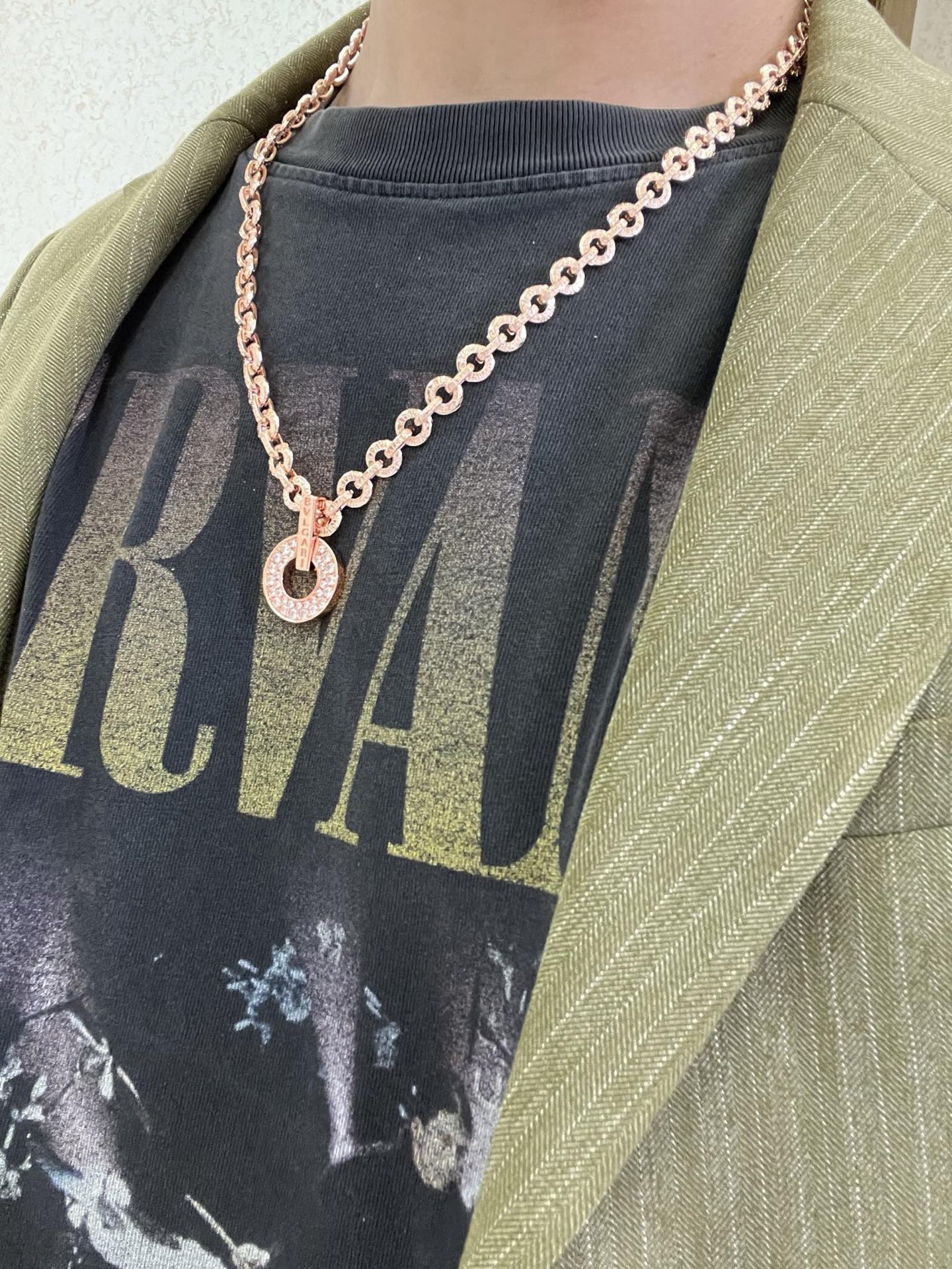 Bvlgari 宝格丽项链V金材质 BVLGARI宝格丽 DIVAS‘ DREAM 系列 品相完美
