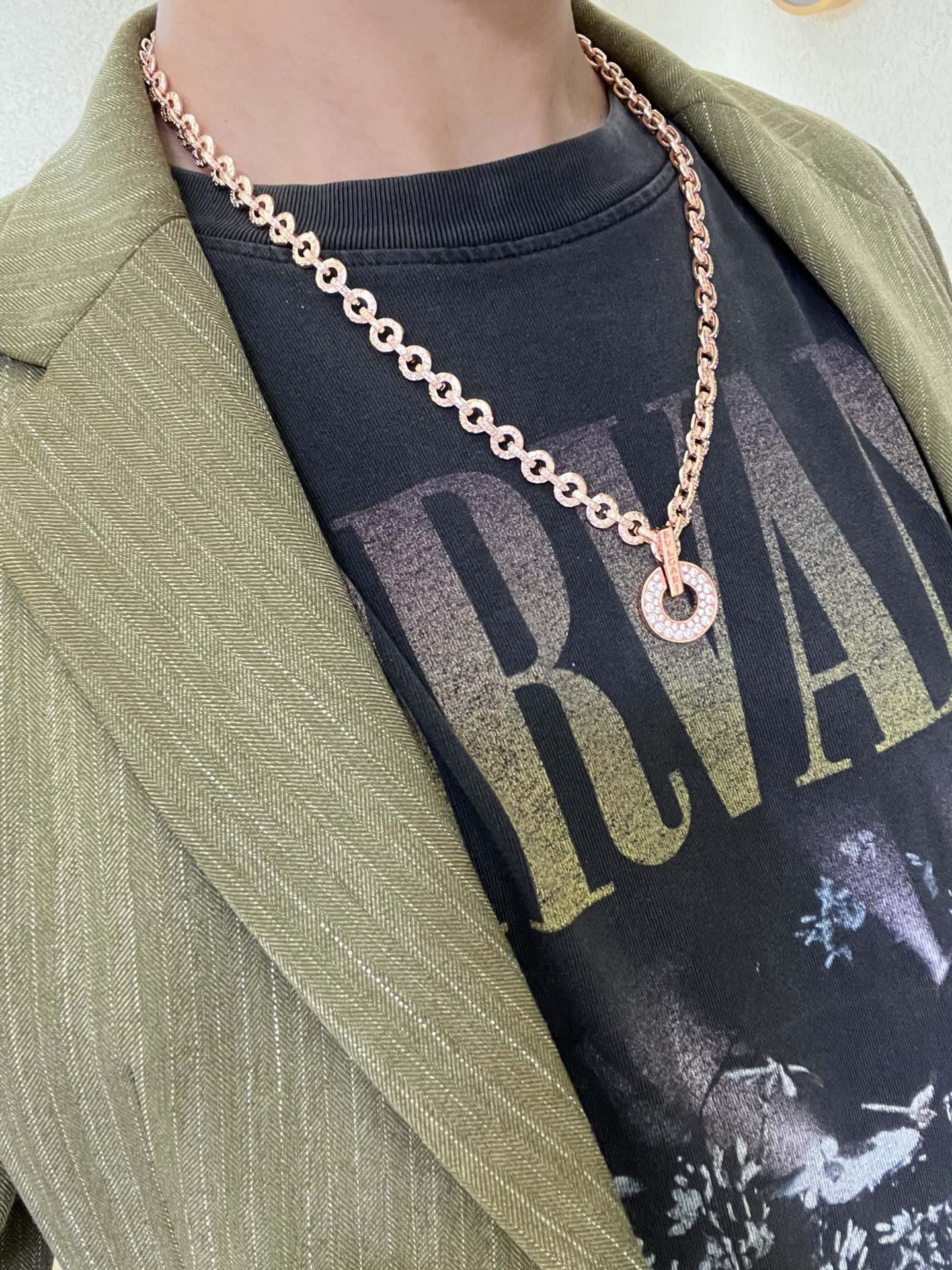 Bvlgari 宝格丽项链V金材质 BVLGARI宝格丽 DIVAS‘ DREAM 系列 品相完美
