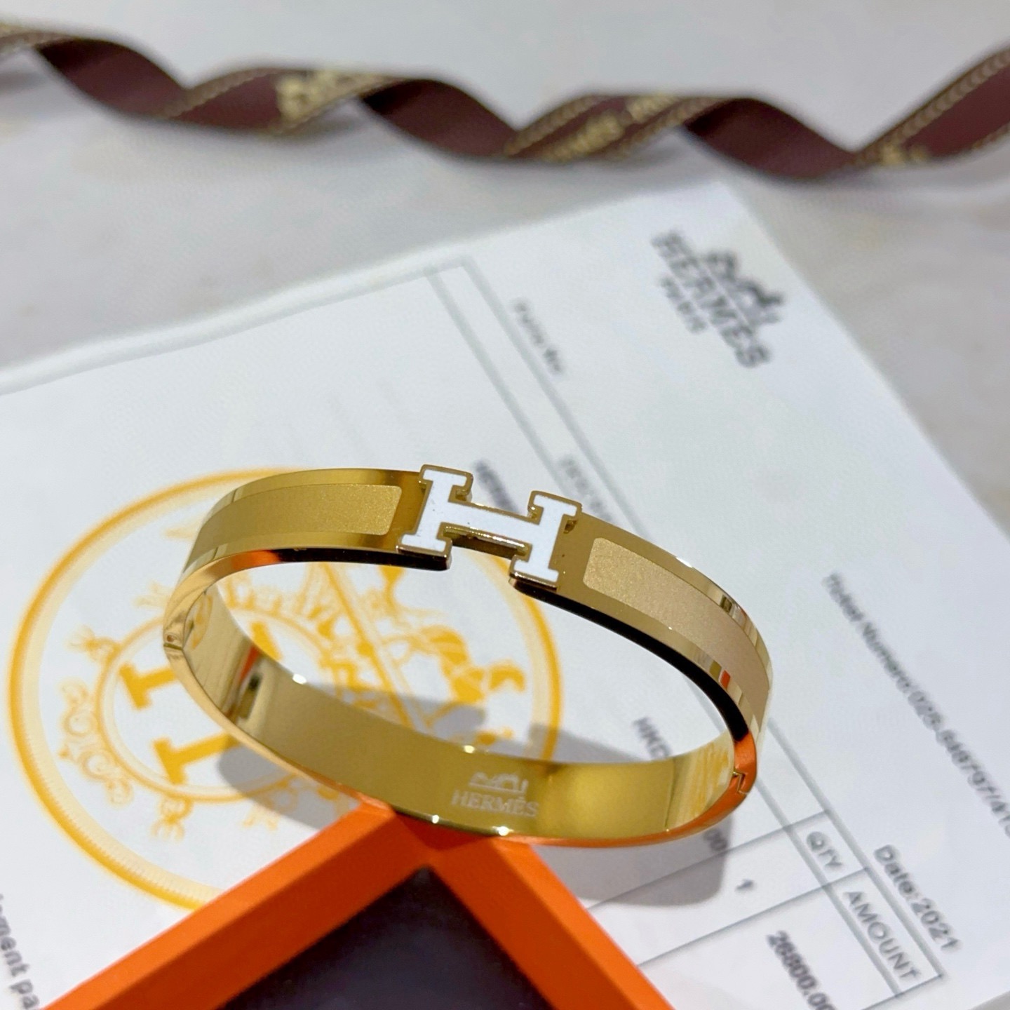 Hermès 爱马仕手镯 太考验师傅的手艺了