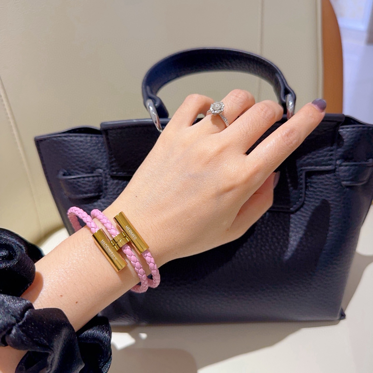 Hermès 新款Hermes爱马仕手链编织手绳加厚版 铂金版