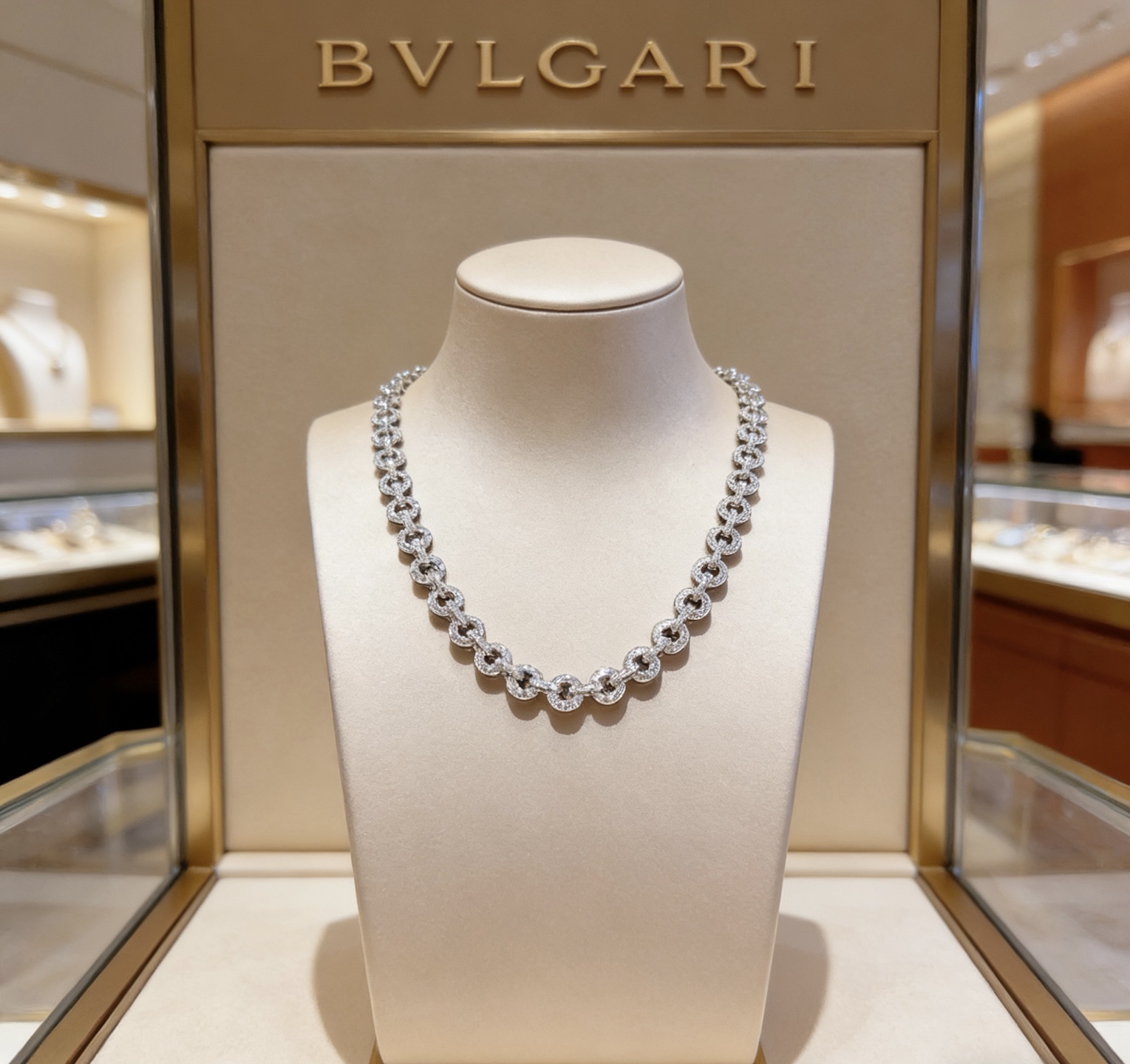Bvlgari 宝格丽项链V金材质 BVLGARI宝格丽 DIVAS‘ DREAM 系列 品相完美