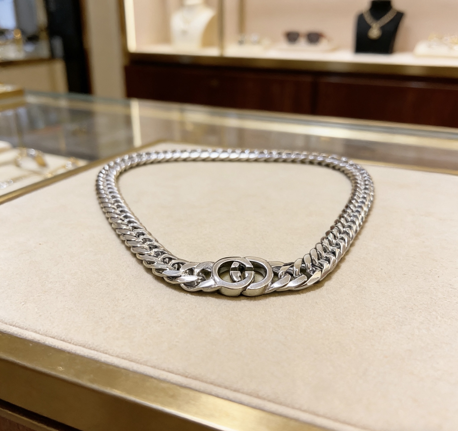 Gucci 奢华款𝐆𝐮𝐜𝐜𝐢古驰项链最新款链条档次更高