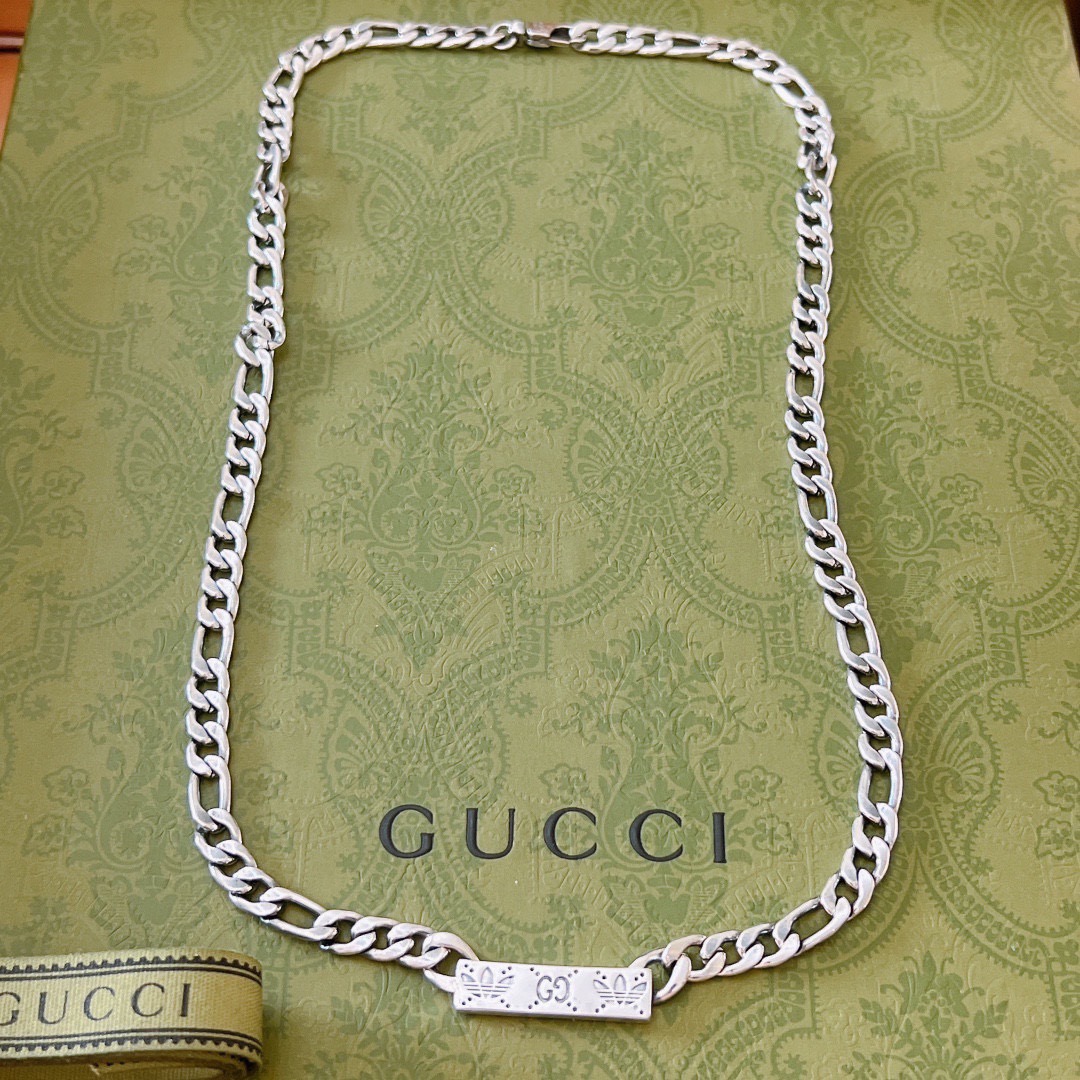 Gucci 𝐆𝐮𝐜𝐜𝐢古驰项链最新款链条档次更高