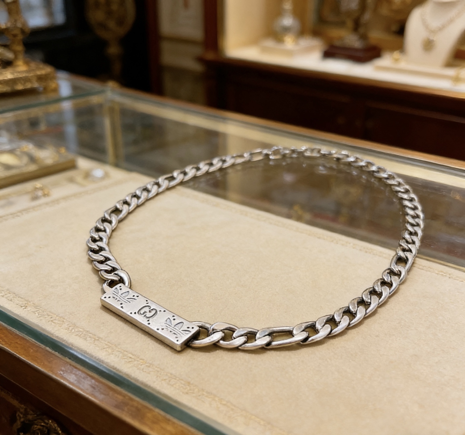 Gucci 𝐆𝐮𝐜𝐜𝐢古驰项链最新款链条档次更高