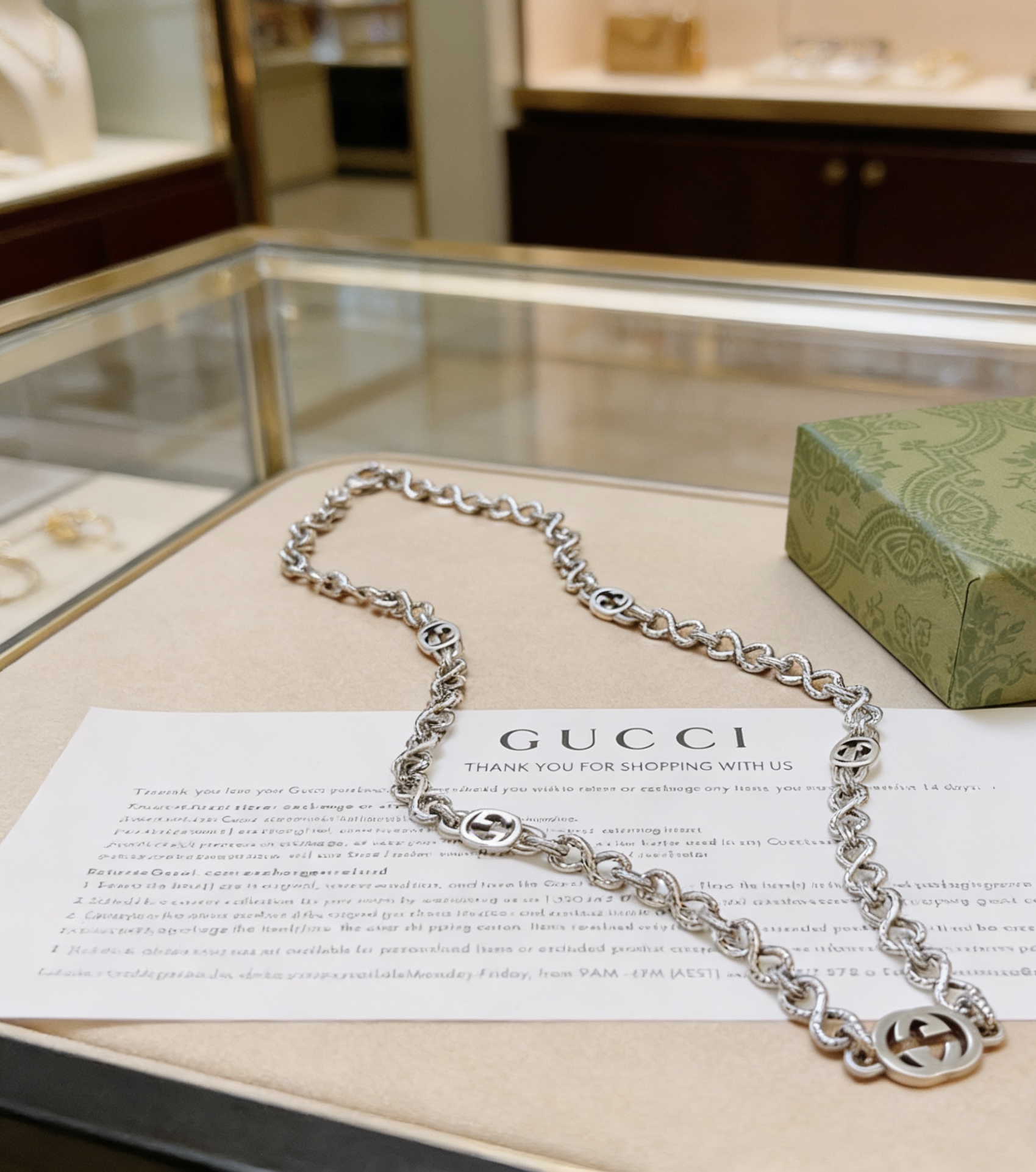 Gucci 新品锁链发售 𝐆𝐮𝐜𝐜𝐢古驰项链最新款链条档次更高
