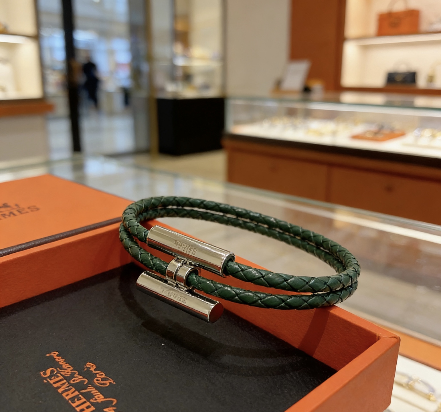 Hermès 新款Hermes爱马仕手链编织手绳加厚版 铂金版