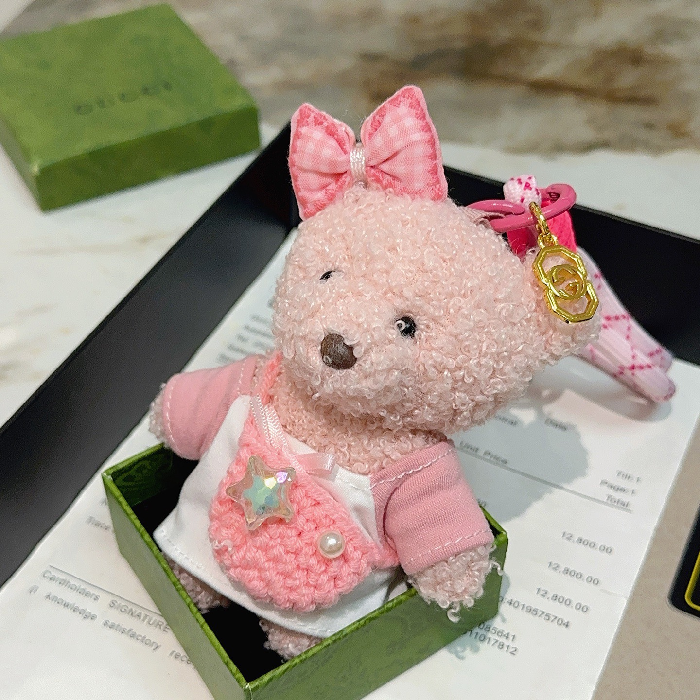 Gucci 新品发布 𝐆𝐮𝐜𝐜𝐢古驰钥匙扣 古驰包包扣 最新款包包挂饰档次更高 Anger Forest系列双G 款联名设计理念钥匙扣系列