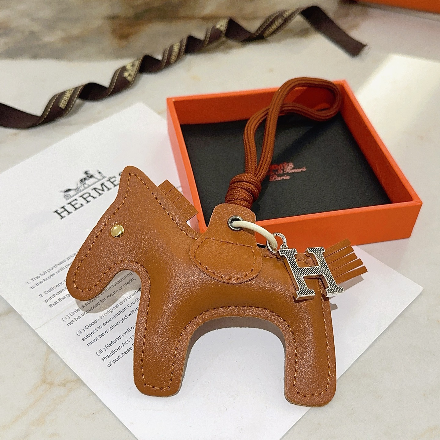 Hermès 新款Hermes爱马仕钥匙扣钥匙扣加厚版 铂金版