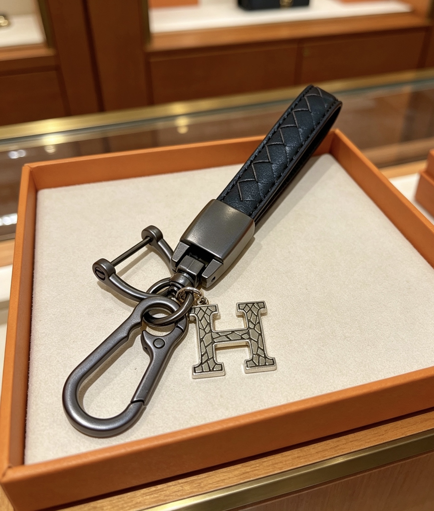 Hermès 新款Hermes爱马仕钥匙扣钥匙扣加厚版 铂金版