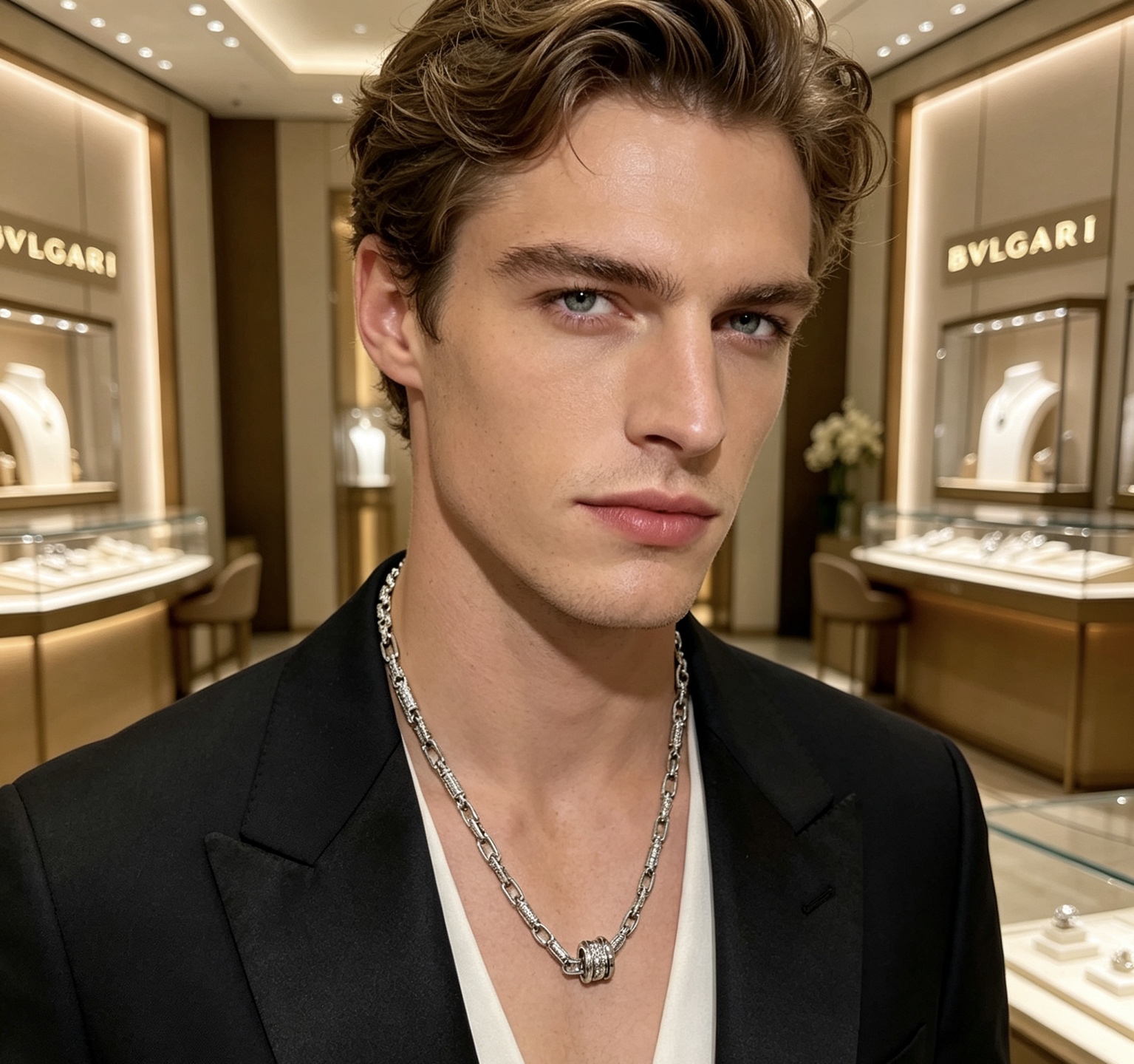 Bvlgari 宝格丽项链V金材质 BVLGARI宝格丽 DIVAS‘ DREAM 系列 品相完美