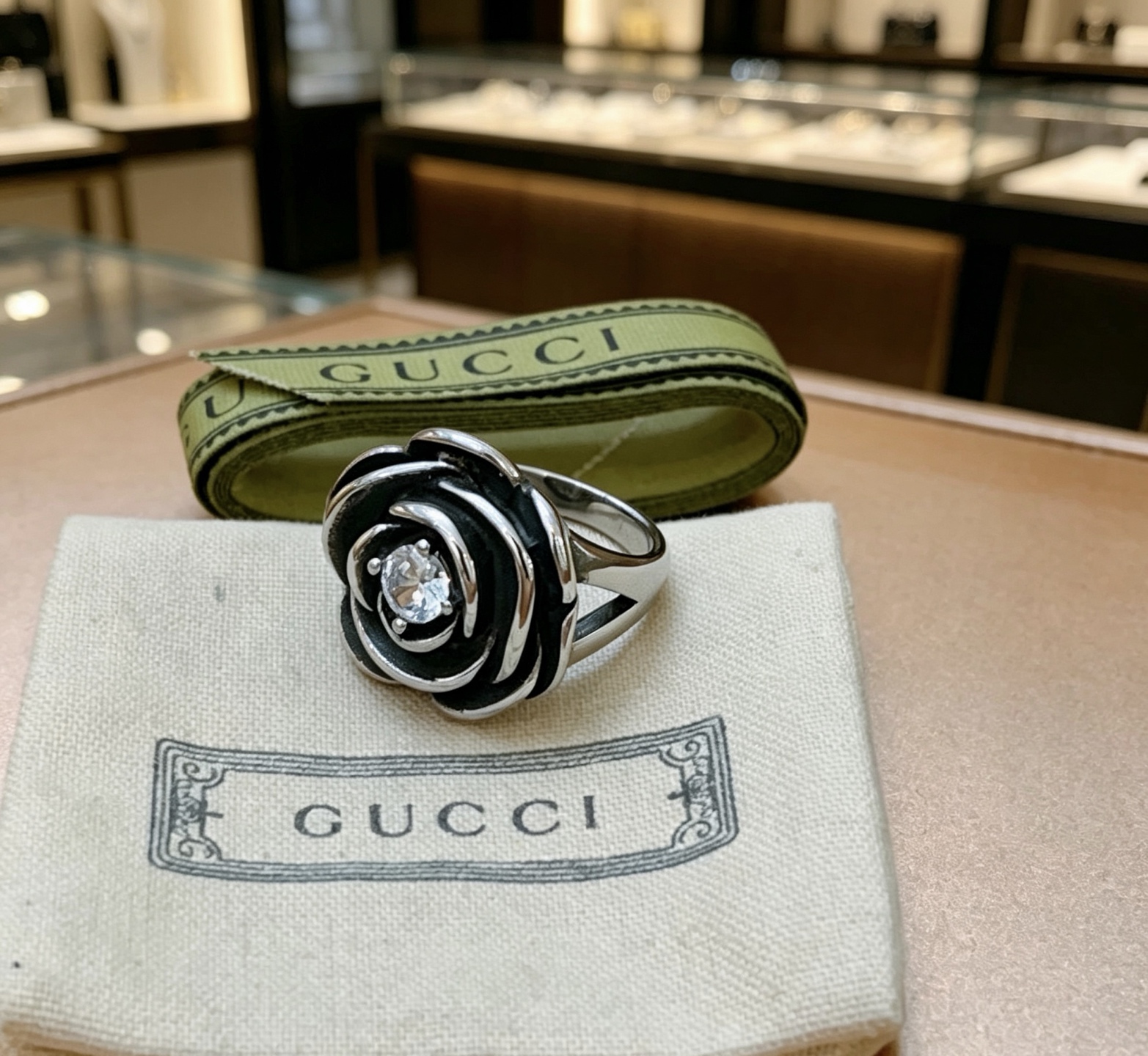 Gucci 𝐆𝐮𝐜𝐜𝐢古驰戒指最新款式档次更高 Anger Forest系列双G纯手工制作工艺 古驰戒指