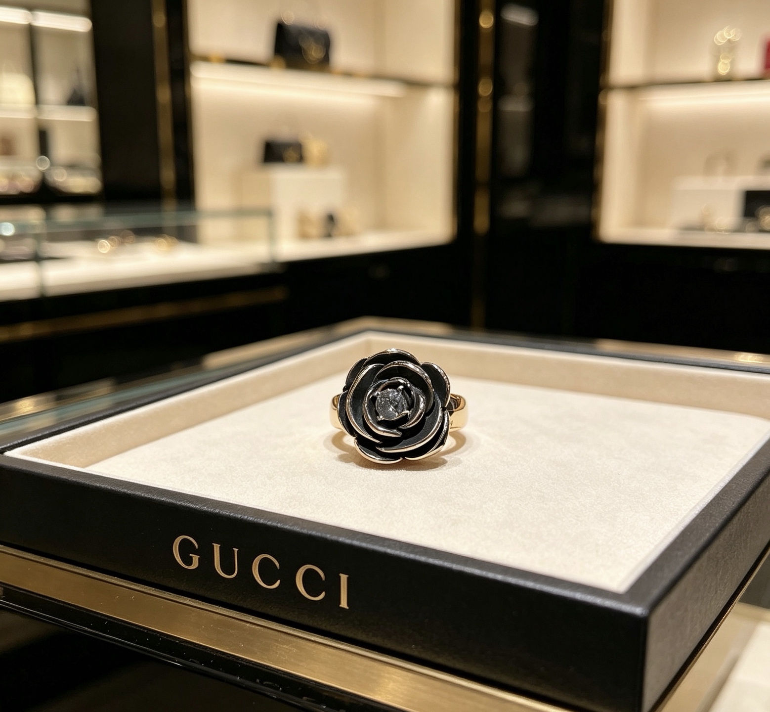 Gucci 𝐆𝐮𝐜𝐜𝐢古驰戒指最新款式档次更高 Anger Forest系列双G纯手工制作工艺 古驰戒指
