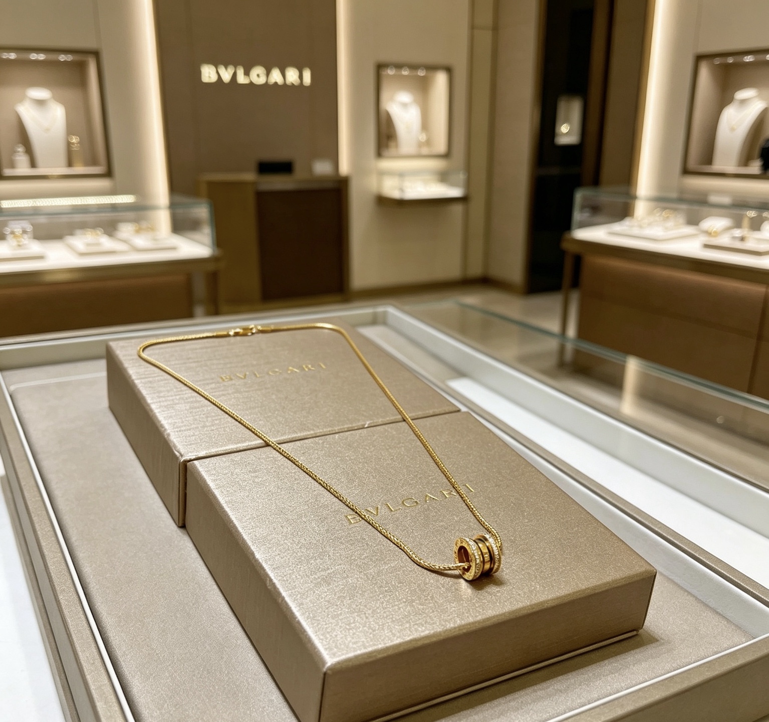 Bvlgari 宝格丽项链V金材质 BVLGARI宝格丽 DIVAS‘ DREAM 系列 品相完美