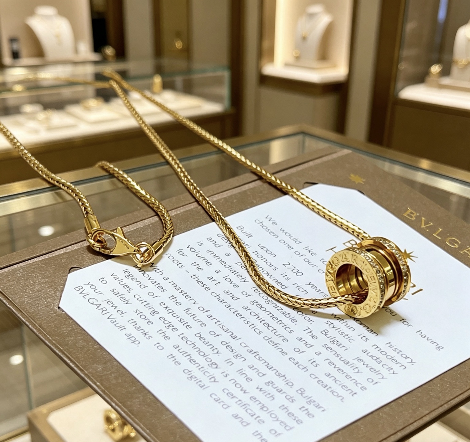 Bvlgari 宝格丽项链V金材质 BVLGARI宝格丽 DIVAS‘ DREAM 系列 品相完美