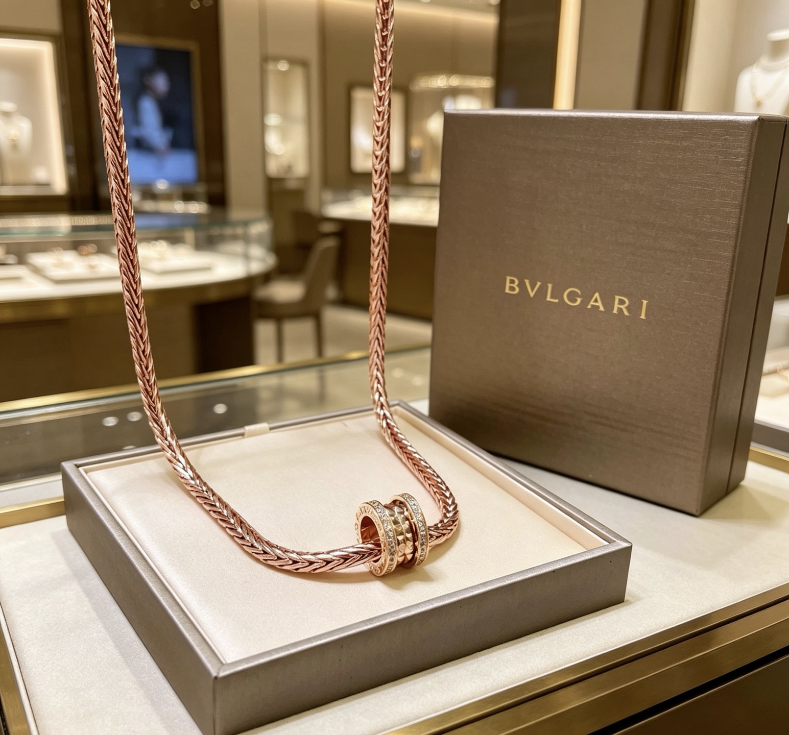 Bvlgari 宝格丽项链V金材质 BVLGARI宝格丽 DIVAS‘ DREAM 系列 品相完美