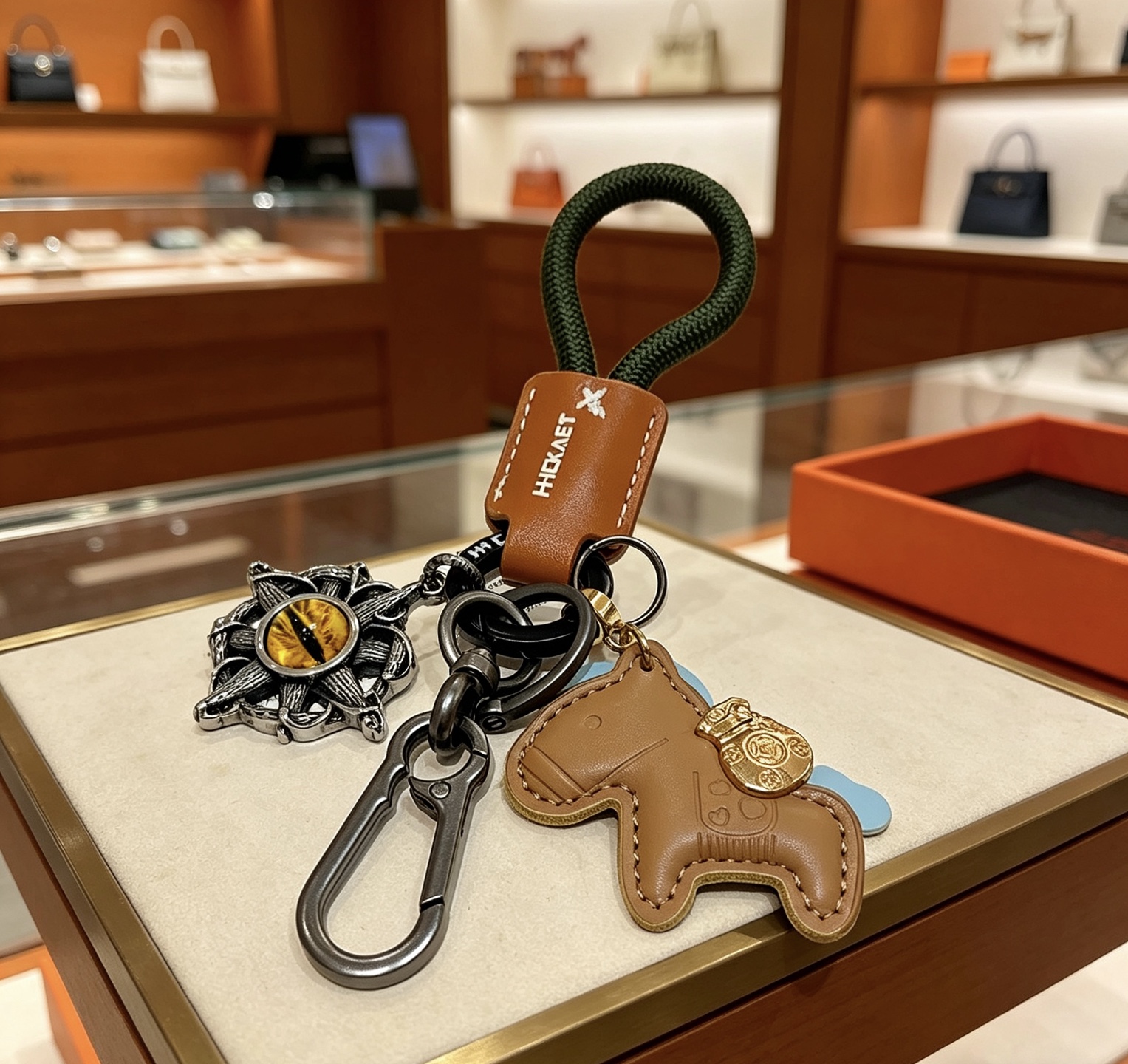 Hermès 新款Hermes爱马仕钥匙扣钥匙扣加厚版 铂金版