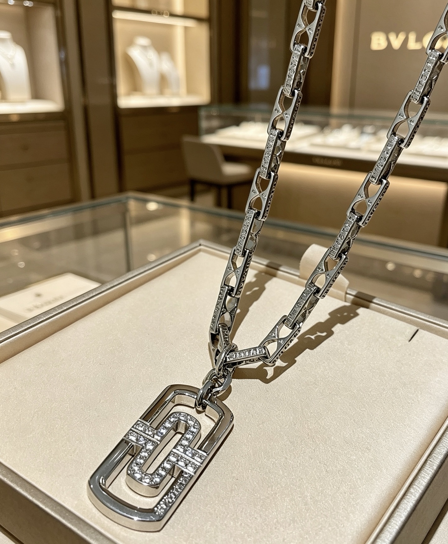 Bvlgari 宝格丽项链V金材质 BVLGARI宝格丽 DIVAS‘ DREAM 系列 品相完美