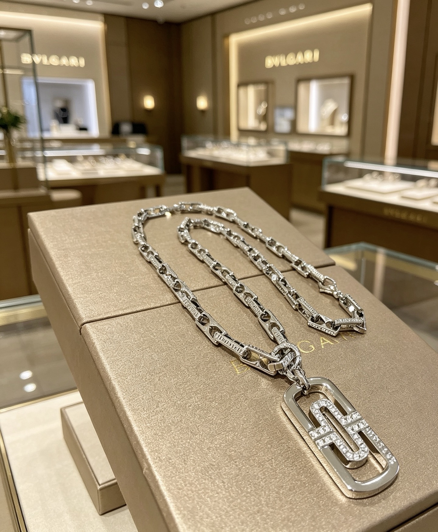 Bvlgari 宝格丽项链V金材质 BVLGARI宝格丽 DIVAS‘ DREAM 系列 品相完美