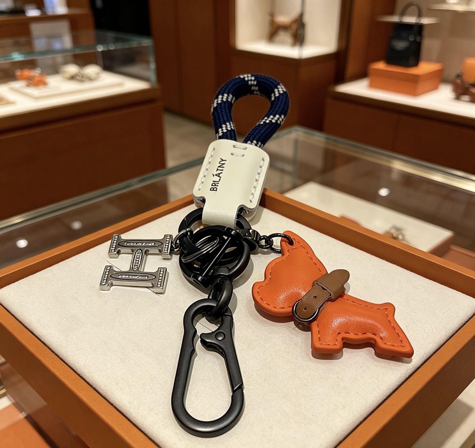 Hermès 新款Hermes爱马仕钥匙扣钥匙扣加厚版 铂金版