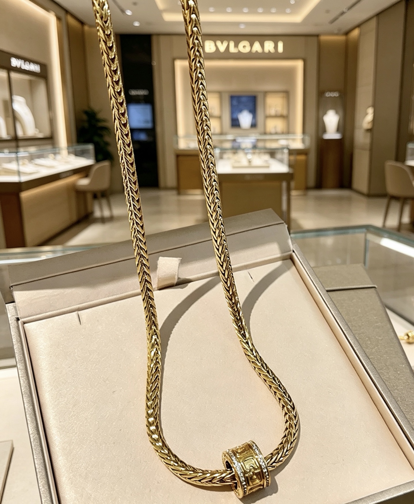 Bvlgari 宝格丽项链V金材质 BVLGARI宝格丽 DIVAS‘ DREAM 系列 品相完美