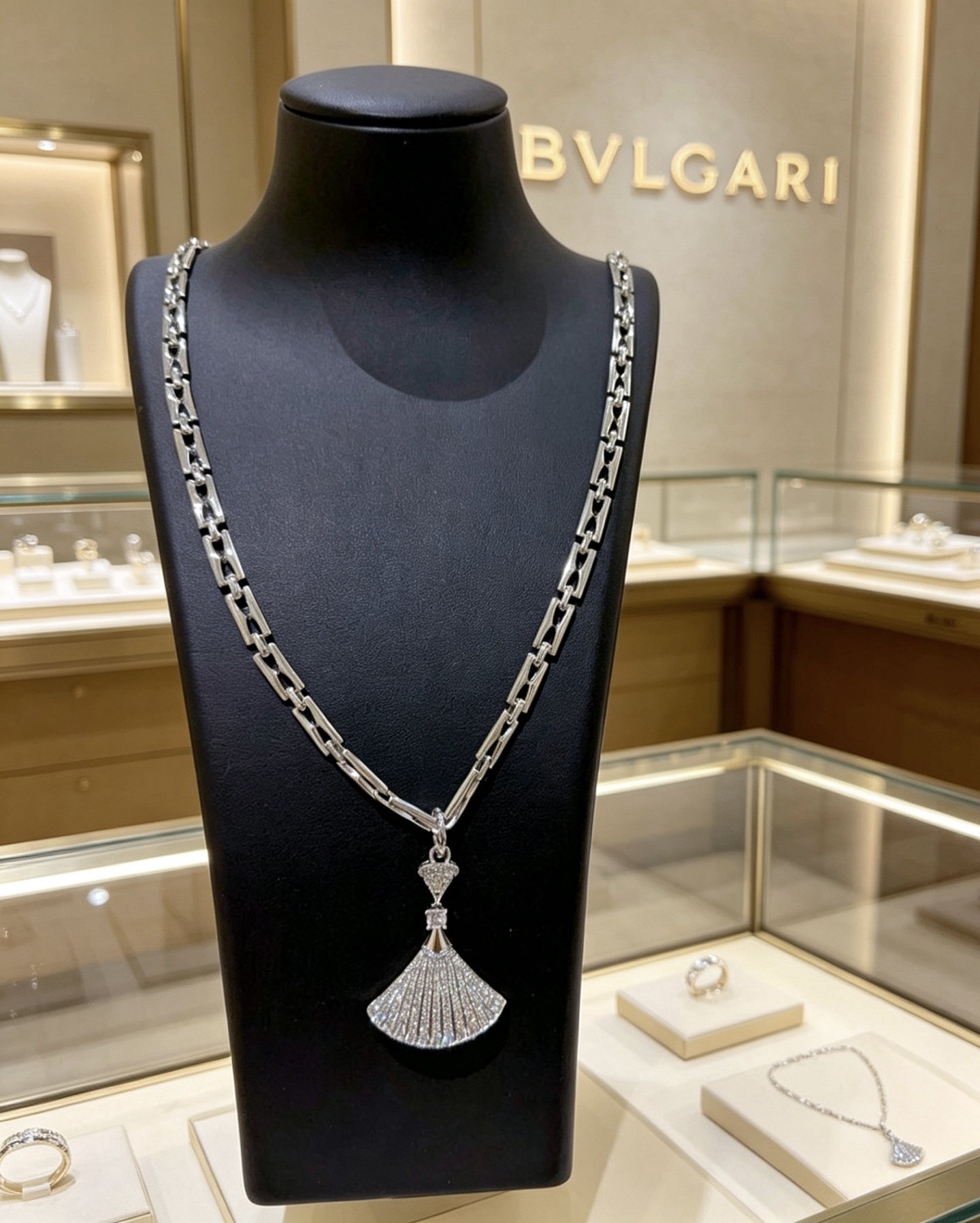 Bvlgari 宝格丽项链V金材质 BVLGARI宝格丽 DIVAS‘ DREAM 蛇头系列 品相完美