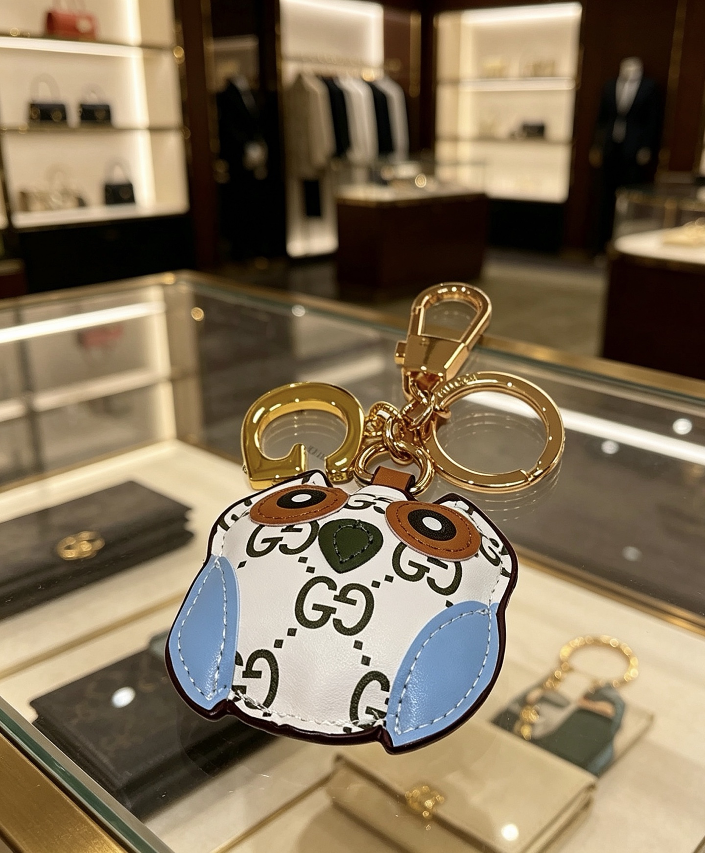 Gucci 新品发布 𝐆𝐮𝐜𝐜𝐢古驰钥匙扣 古驰包包扣 最新款包包挂饰档次更高 Anger Forest系列双G 款联名设计理念钥匙扣系列