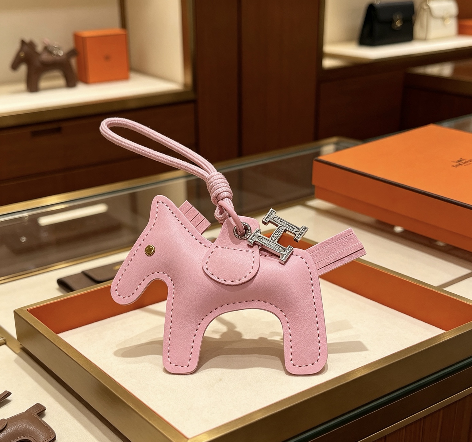 Hermès 新款Hermes爱马仕钥匙扣钥匙扣加厚版 铂金版
