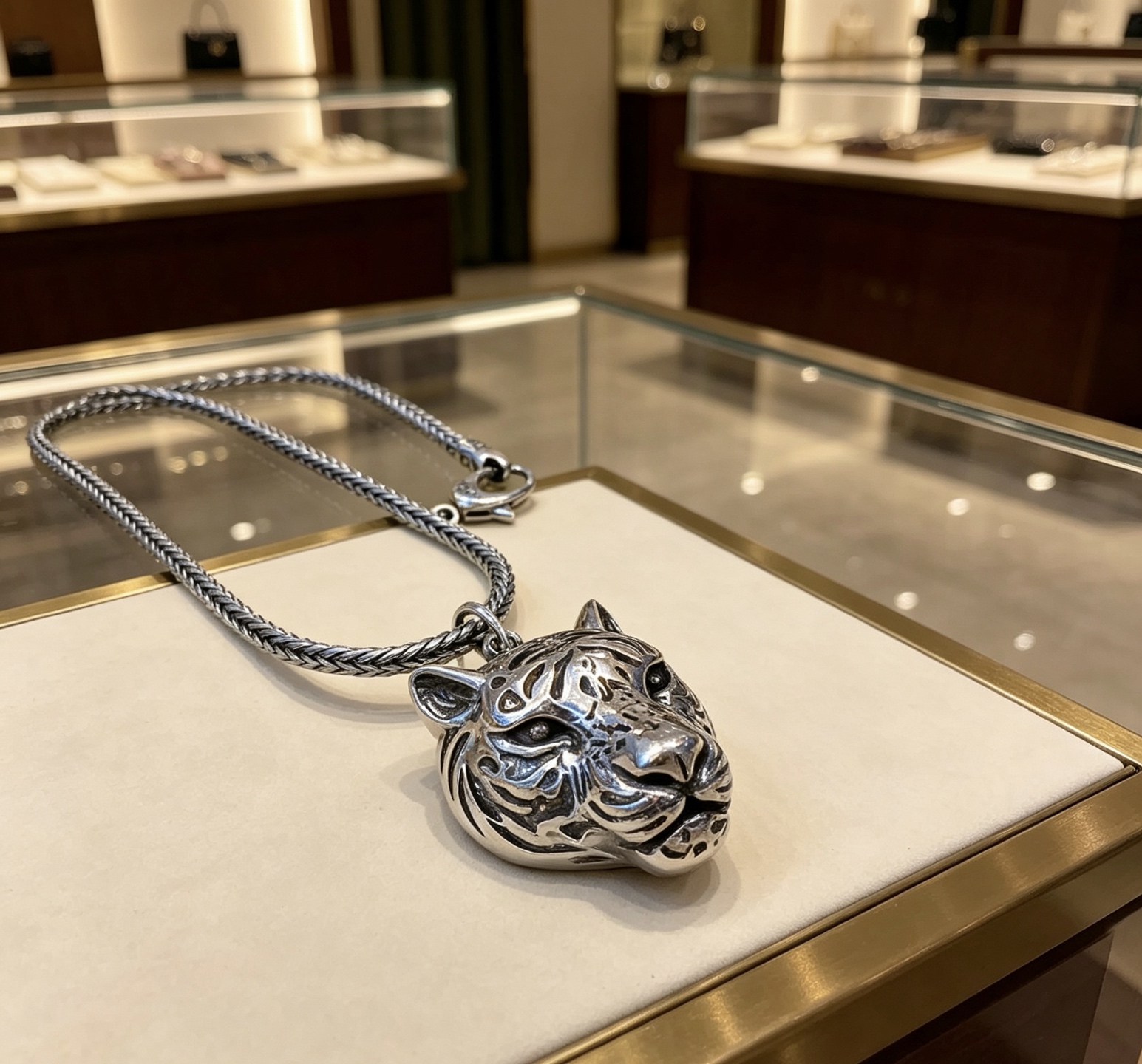 Gucci 𝐆𝐮𝐜𝐜𝐢古驰项链最新款链条档次更高 Anger Forest系列双G 款系列 银项链
