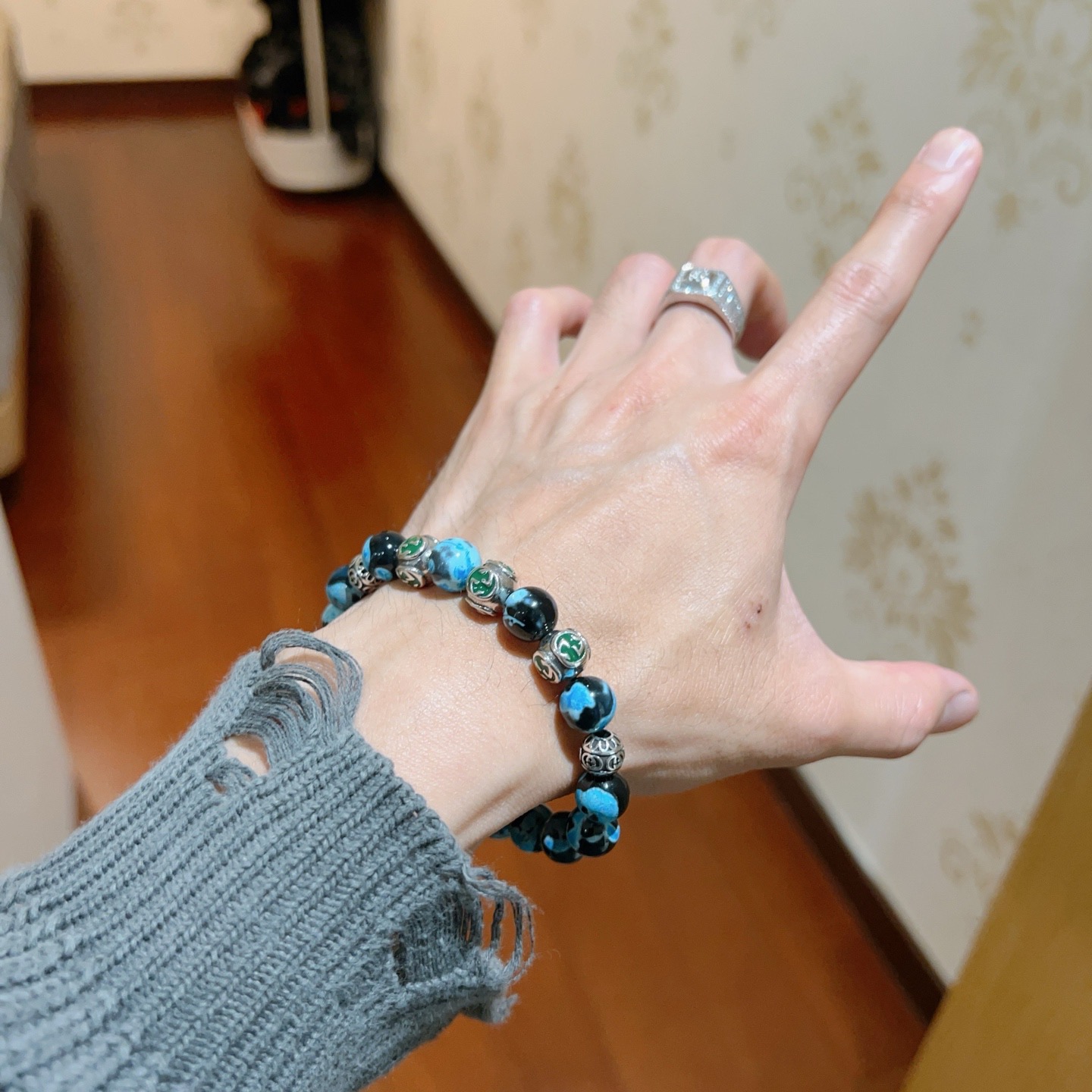Gucci 新品发布 𝐆𝐮𝐜𝐜𝐢古驰手链 奢华古驰手串 玛瑙手链水晶 最新款全件串珠手链档次更高 Anger Forest系列双g 古驰手链