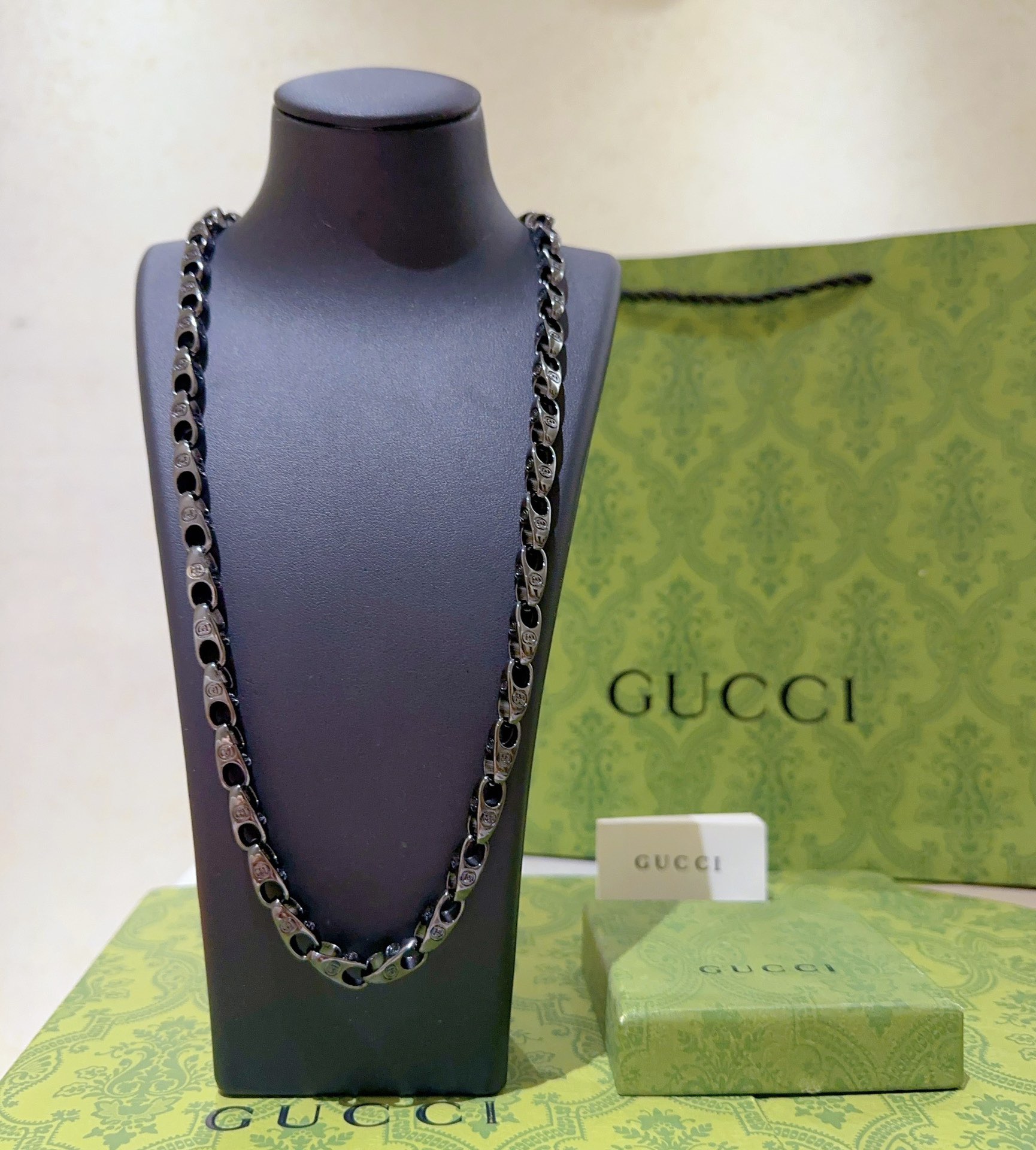 Gucci 新品发布 不爆不发 抖音带货 首选 𝐆𝐮𝐜𝐜𝐢古驰项链最新款链条档次更高 Anger Forest系列设计理念 项链