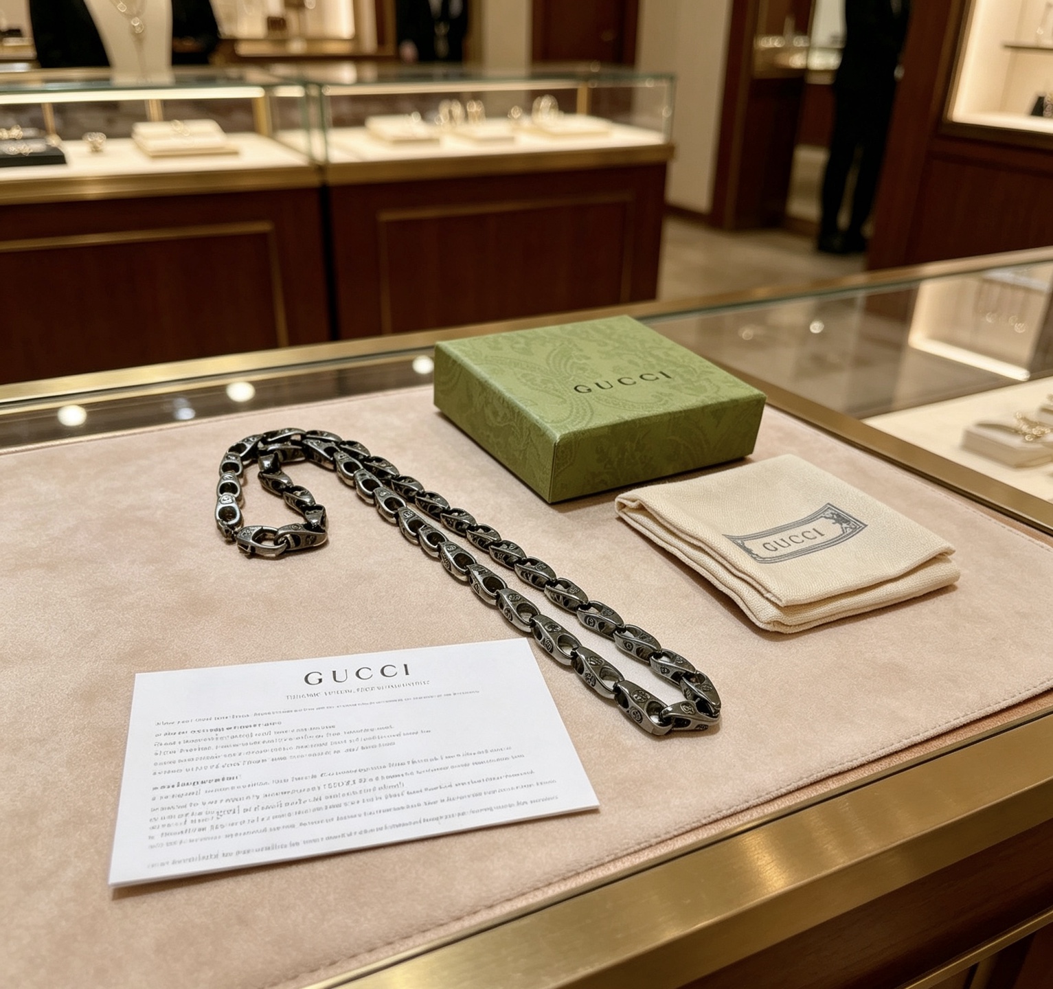 Gucci 新品发布 不爆不发 抖音带货 首选 𝐆𝐮𝐜𝐜𝐢古驰项链最新款链条档次更高 Anger Forest系列设计理念 项链