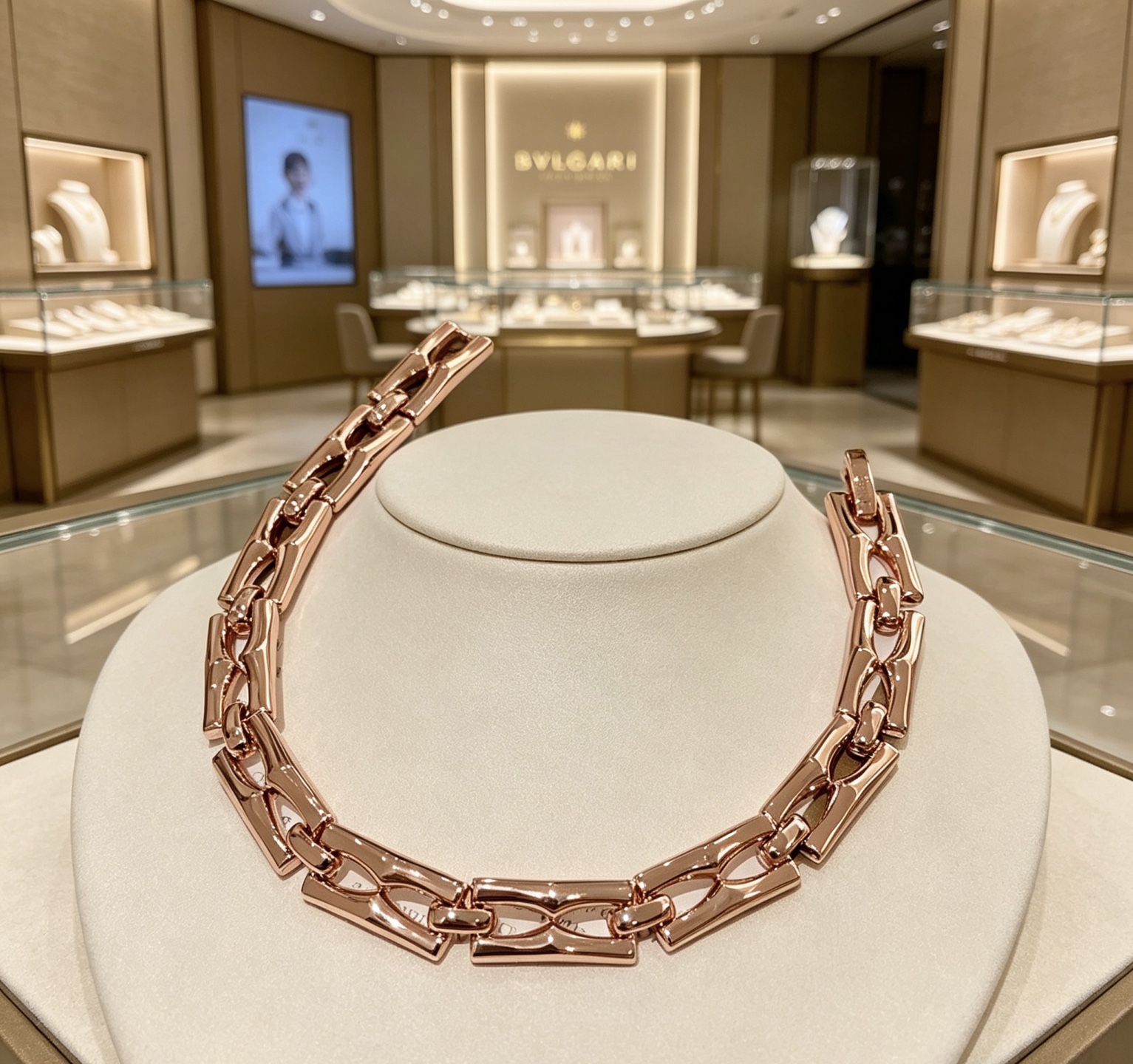 Bvlgari 宝格丽手链V金材质 BVLGARI宝格丽 DIVAS‘ DREAM 系列 品相完美