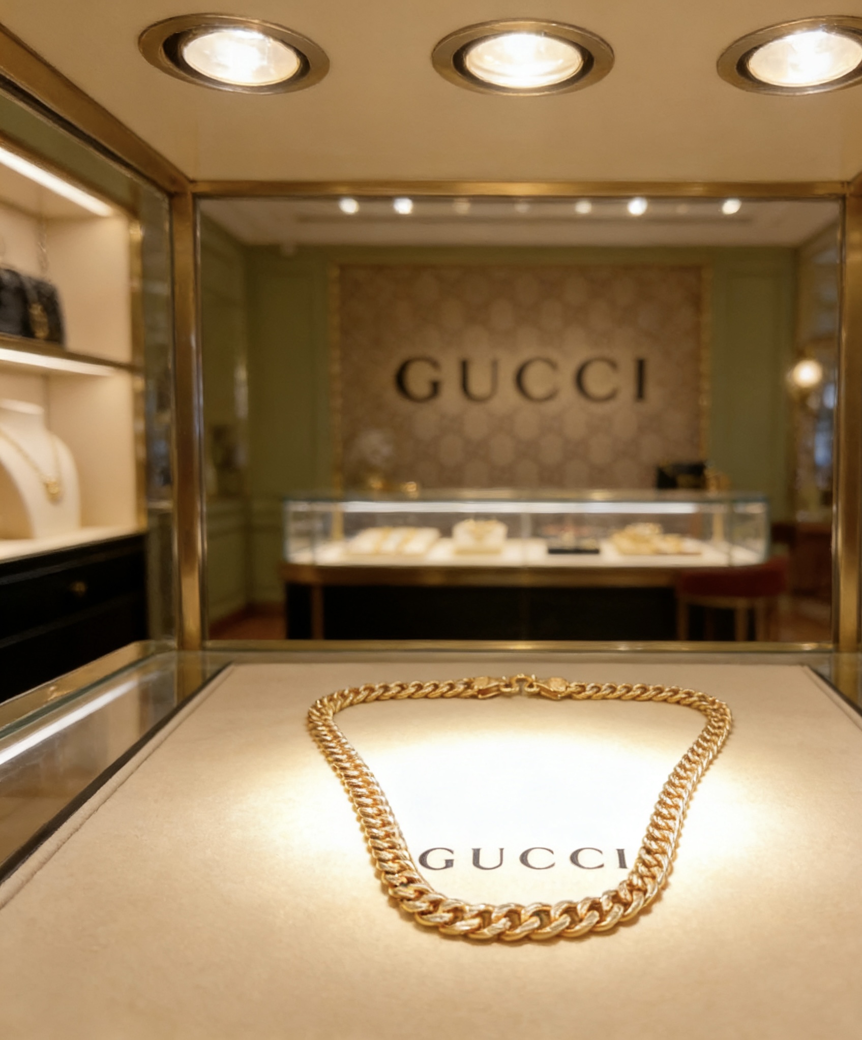 Gucci 𝐆𝐮𝐜𝐜𝐢古驰项链最新款链条档次更高