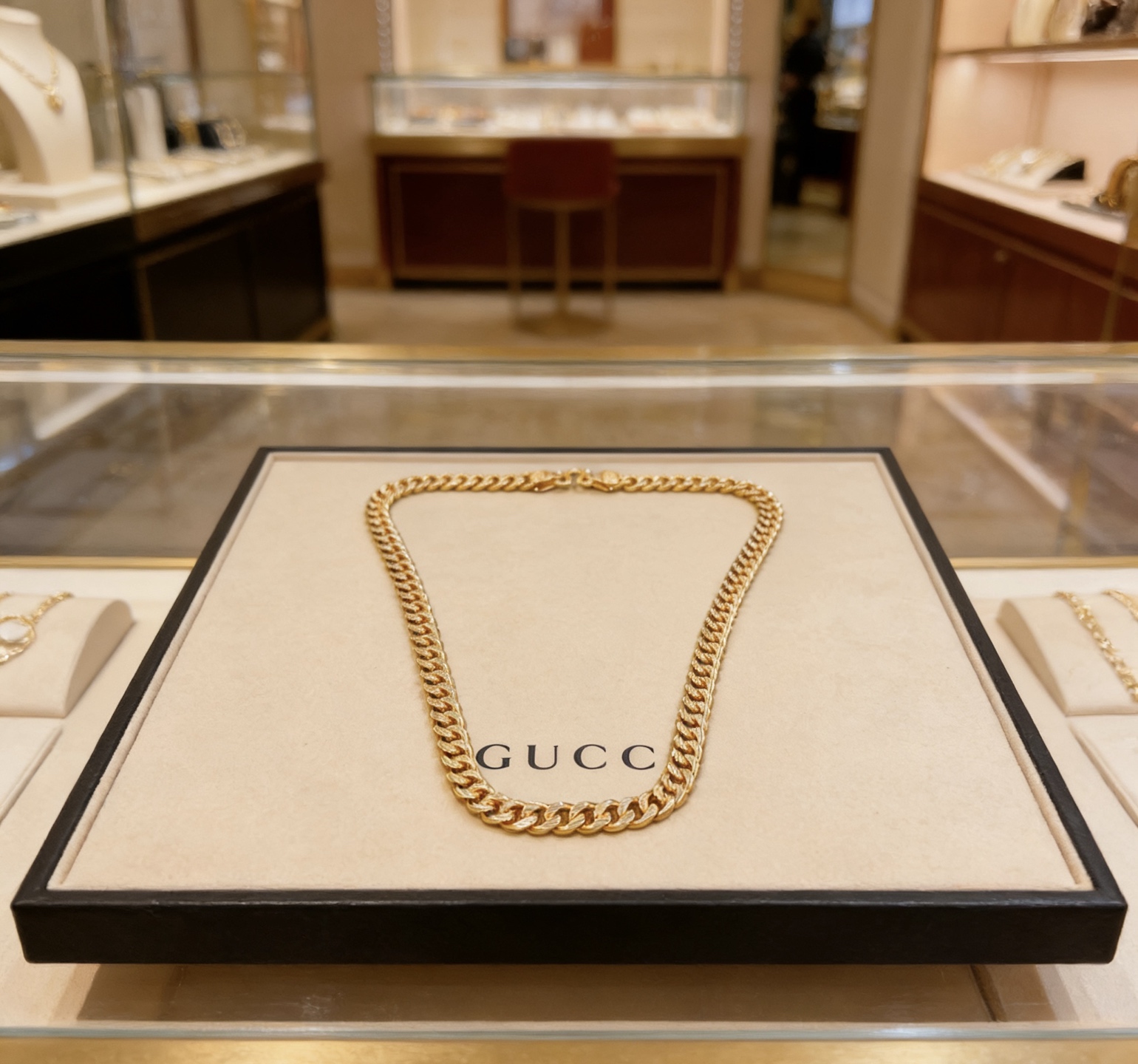 Gucci 𝐆𝐮𝐜𝐜𝐢古驰项链最新款链条档次更高