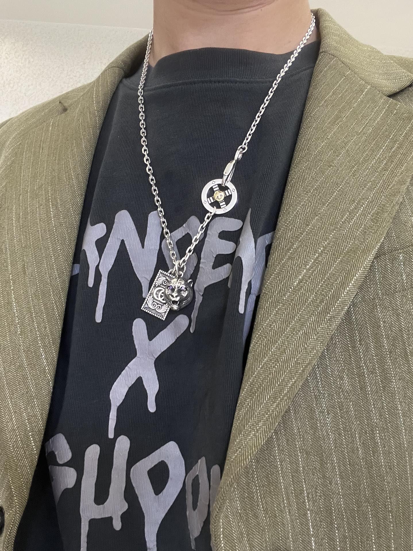 Gucci 2026新品发布 不爆不发 抖音带货 首选 𝐆𝐮𝐜𝐜𝐢古驰项链最新款链条档次更高 Anger Forest系列双g 纯手工高端项链