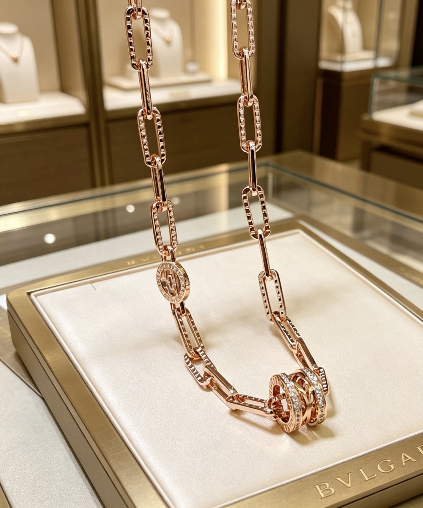 Bvlgari 宝格丽项链V金材质 BVLGARI宝格丽 DIVAS‘ DREAM 系列 品相完美