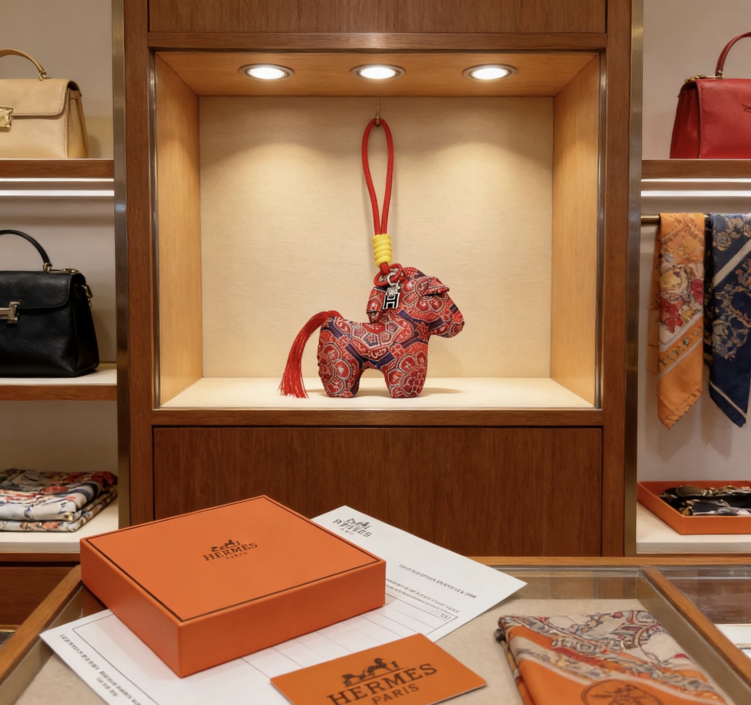 Hermès 新款Hermes爱马仕包包挂饰钥匙扣加厚版 铂金版