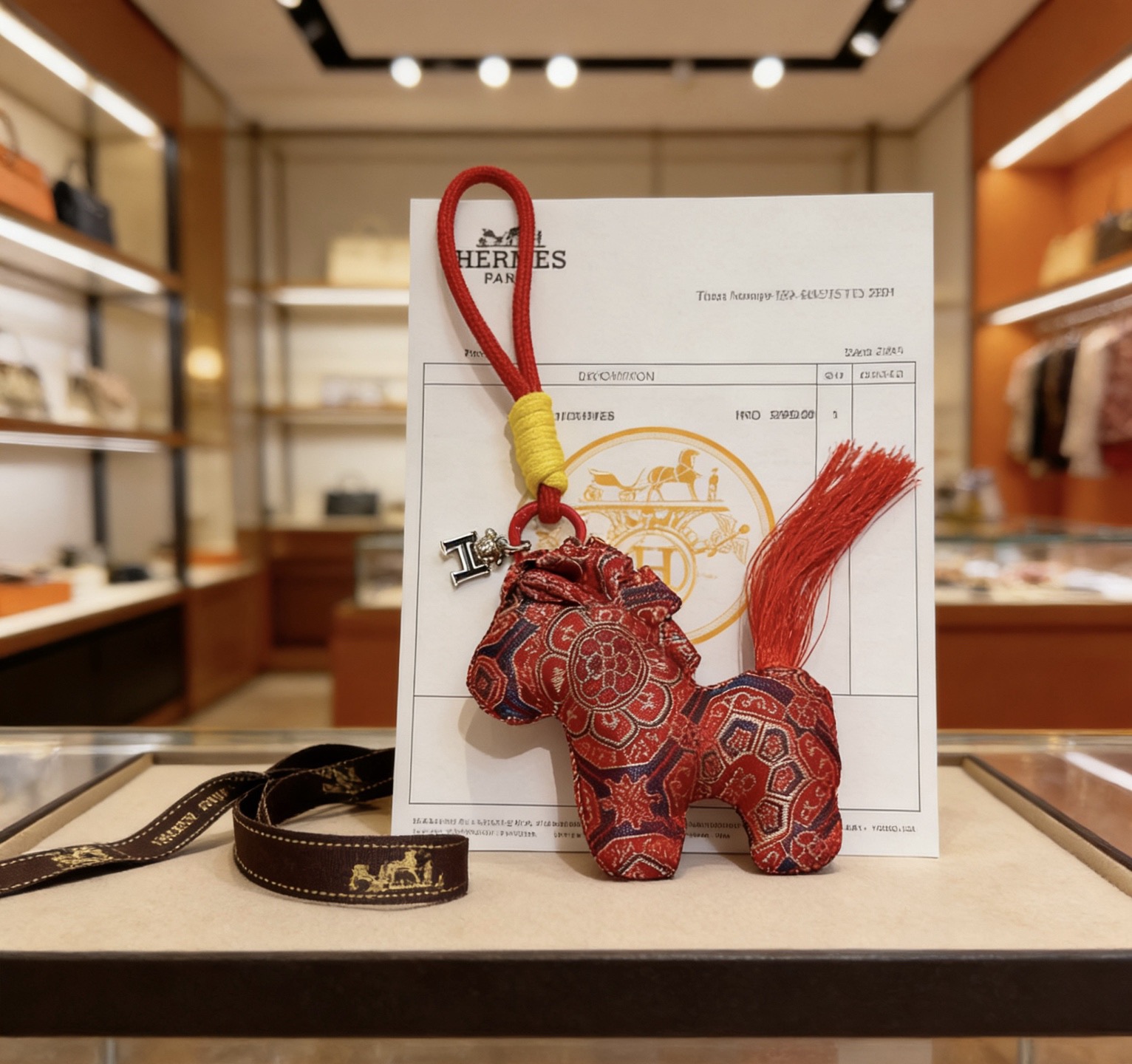 Hermès 新款Hermes爱马仕包包挂饰钥匙扣加厚版 铂金版