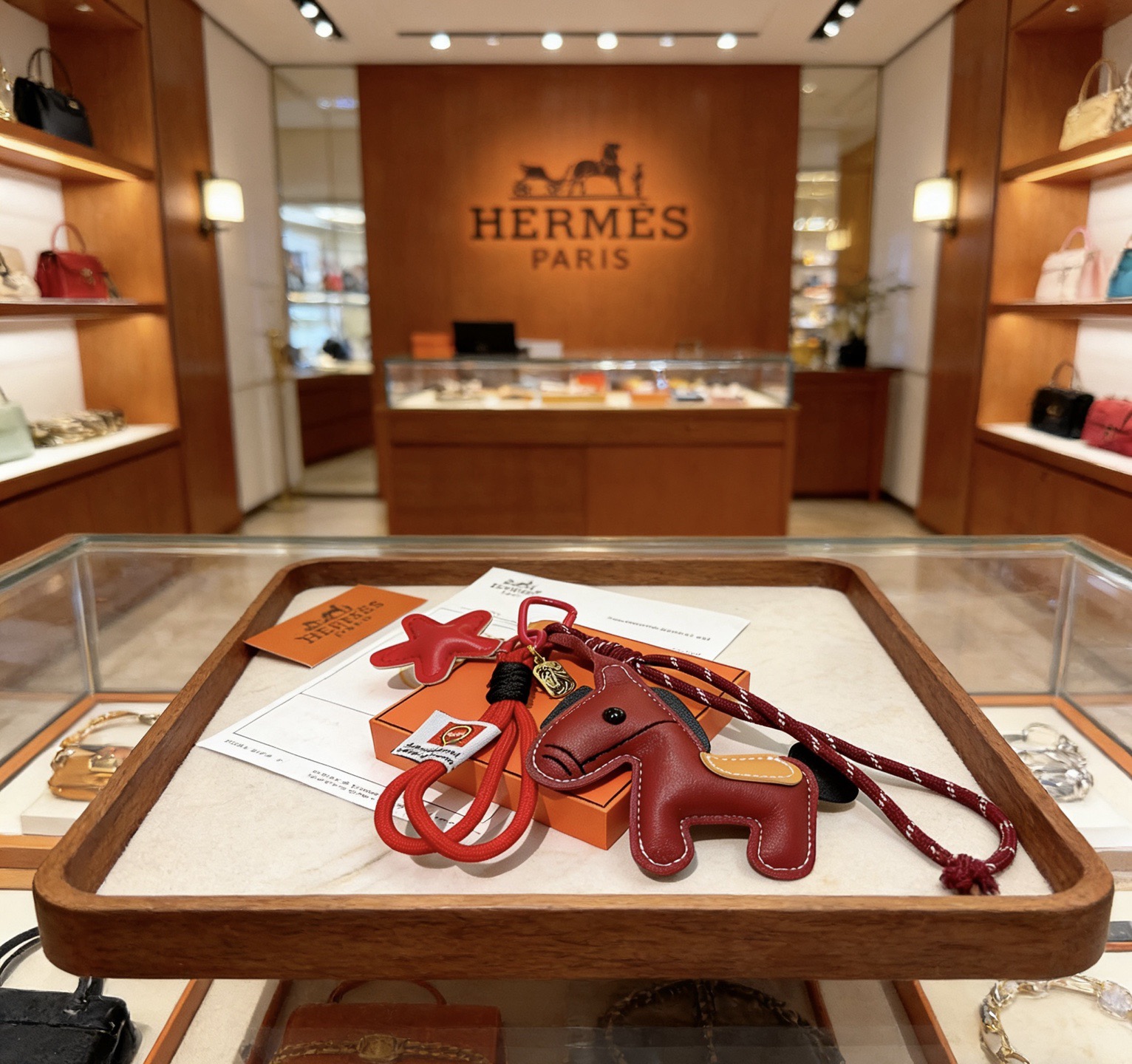Hermès 新款Hermes爱马仕包包挂饰钥匙扣加厚版 铂金版