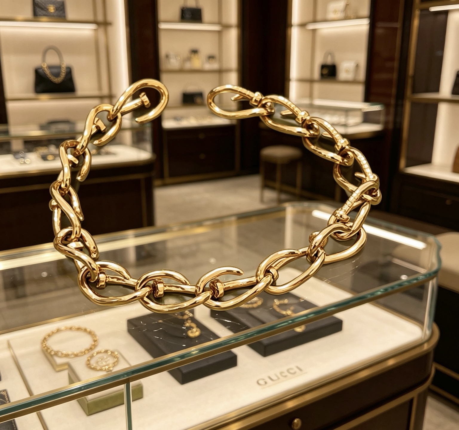 Gucci 最新出炉土豪版手链 认准细节全钉效果