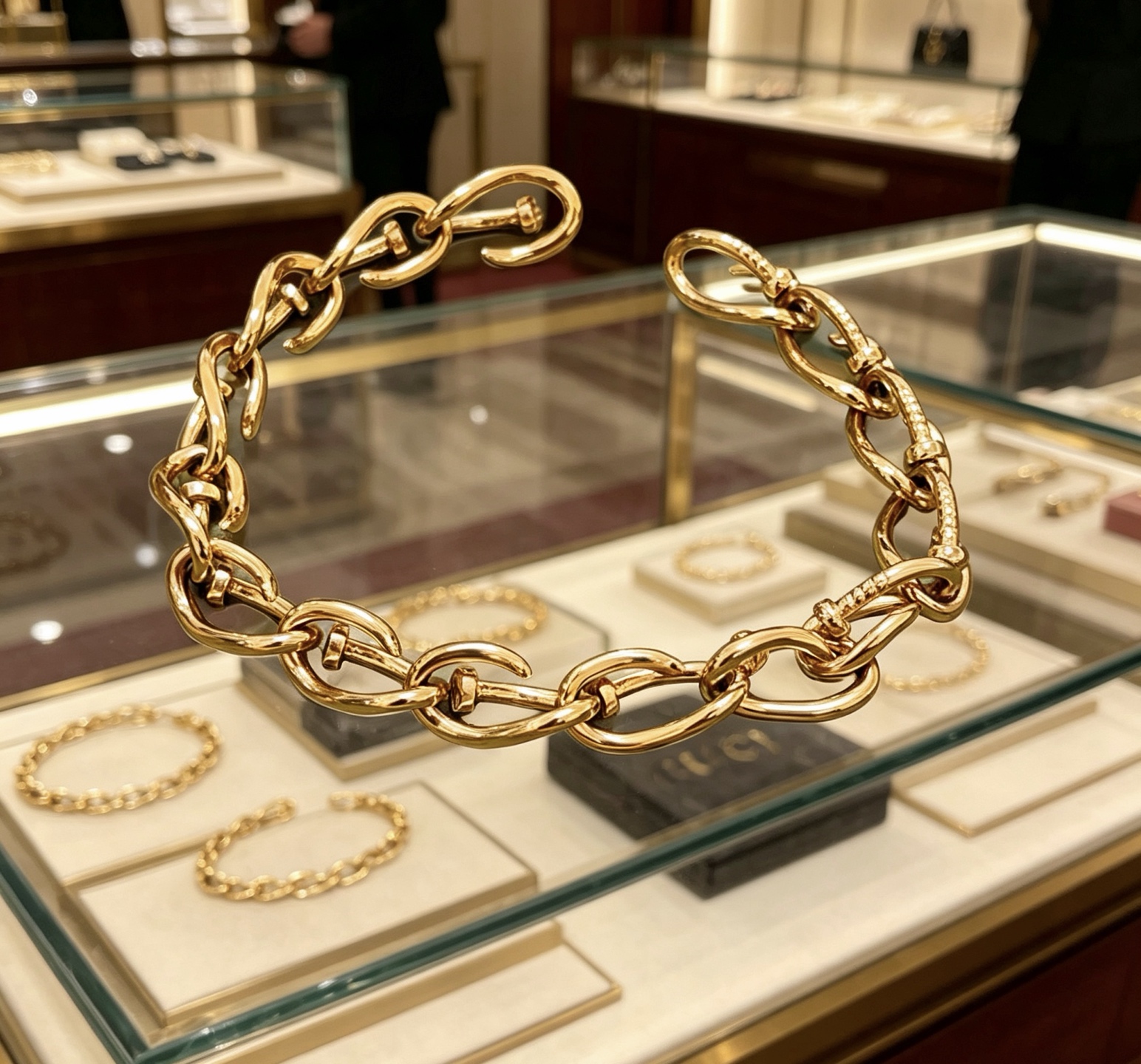Gucci 最新出炉土豪版手链 认准细节全钉效果