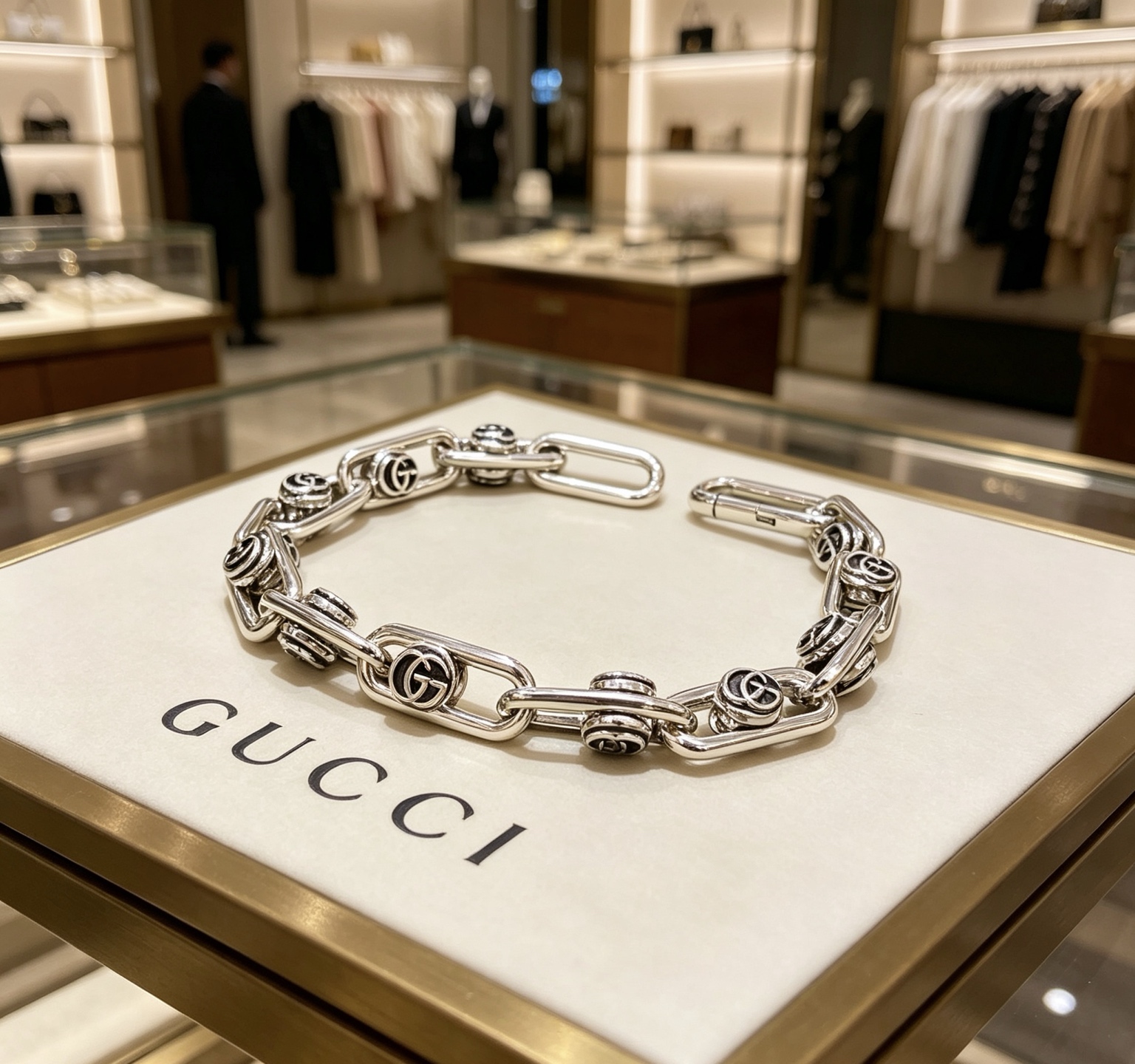 Gucci 最新出炉土豪版手链 认准细节配件可动链身效果