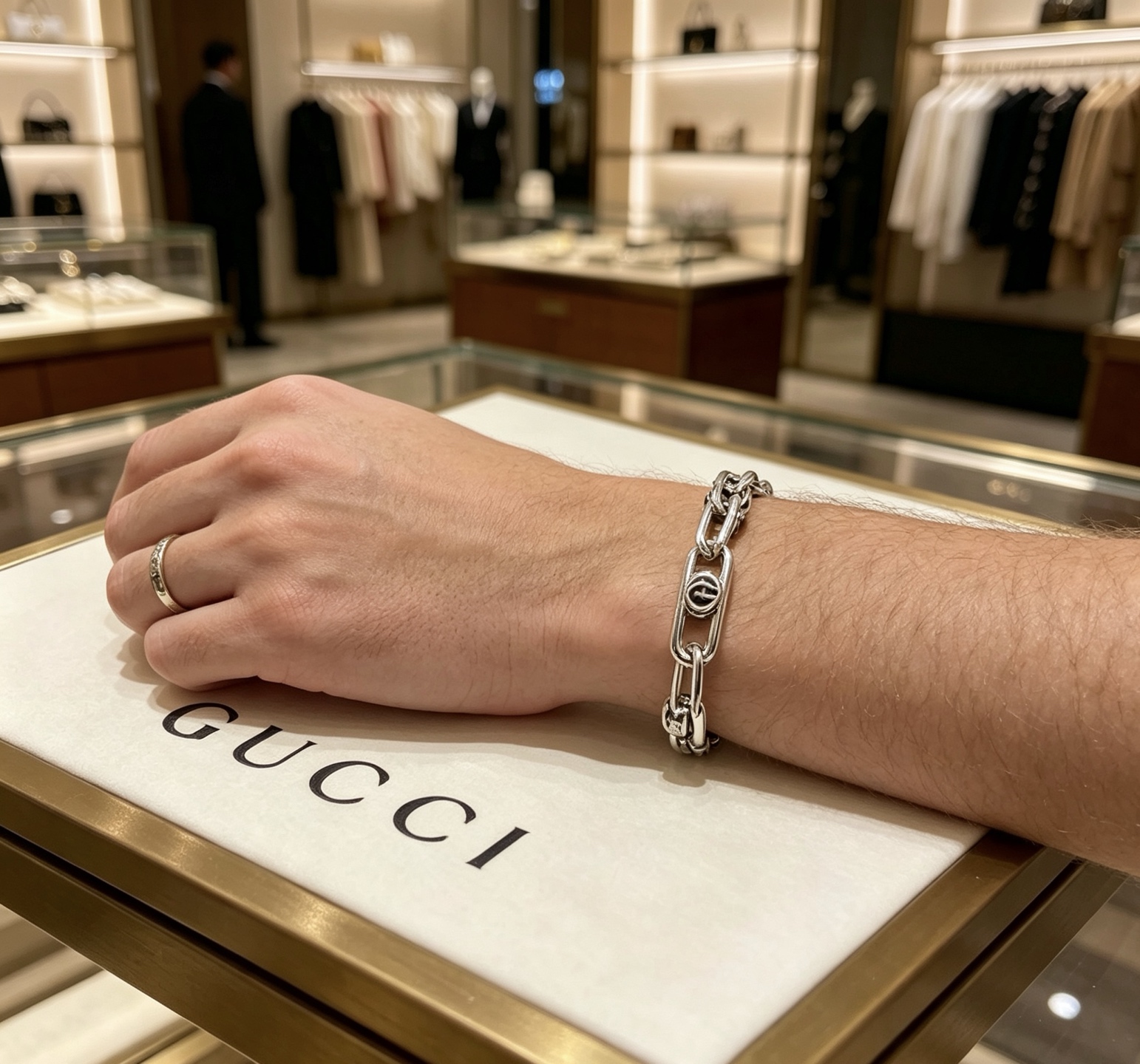 Gucci 最新出炉土豪版手链 认准细节配件可动链身效果