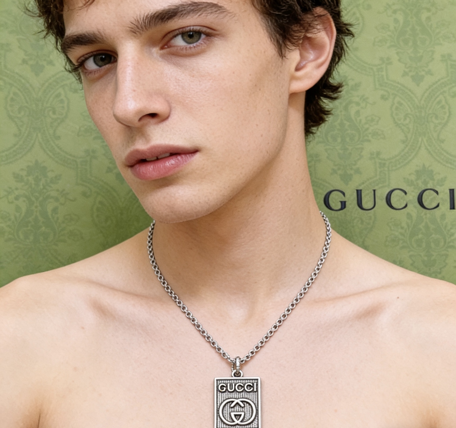Gucci 𝐆𝐮𝐜𝐜𝐢古驰项链最新款链条档次更高 Anger Forest系列双G 款设计理念项链系列 银项链