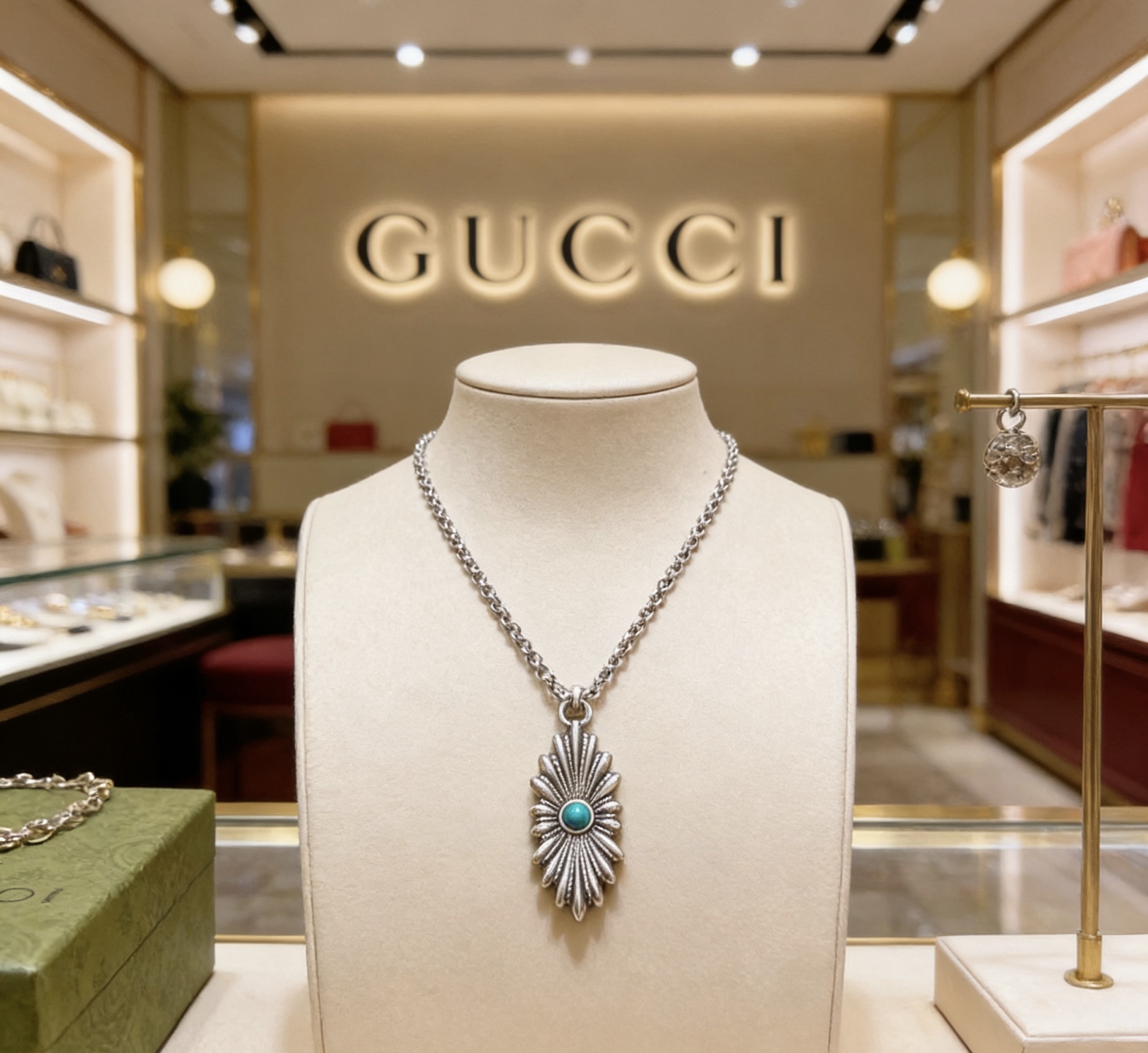 Gucci 𝐆𝐮𝐜𝐜𝐢古驰项链最新款链条档次更高 Anger Forest系列双G 款设计理念项链系列 银项链