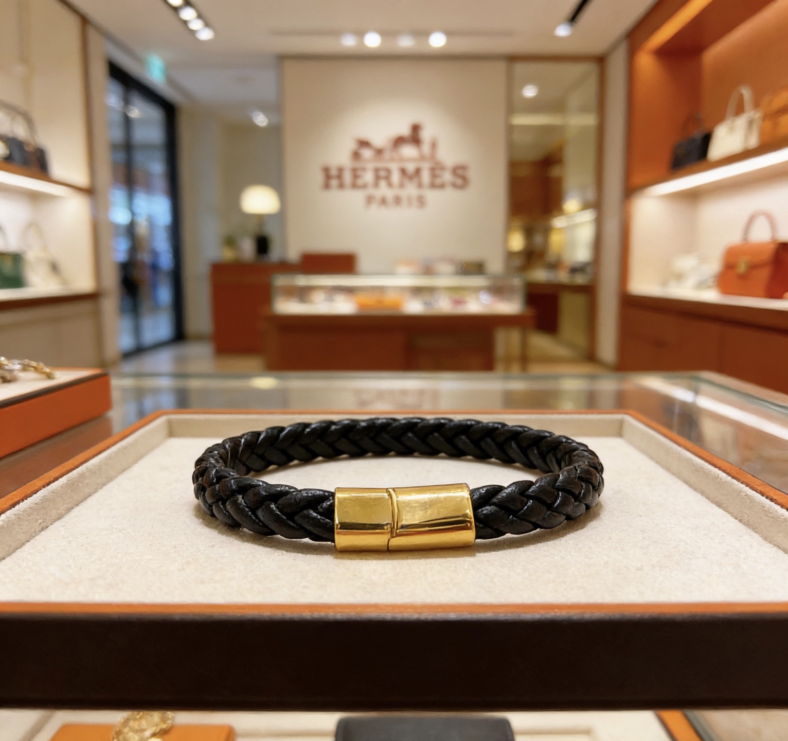 NO:767959,Batch New Product Release Hermès Leather Cord Bracelet The latest model of pure handmade leather material is of higher quality. The same style as the star Anger Forest series Hermès bracelet classic series 18k gold bracelet bracelet. The details are distressed. The non-market sand surface version. This one has been out. The best-selling model in Hermès. It is very good to match trendy clothes, high-quality jewelry, hermes, and bracelets.19860909批 新品发售 爱马仕皮绳手环最新款纯手工皮材质档次更高明星同款Anger Forest系列爱马仕手链经典款系列18k金手链手绳 细节对版做旧处理 非市面沙面版型 这款一直在出 爱马仕里面热卖款 非常好搭配潮流衣服,饰品精品,hermes,bracelet,Jewelry
