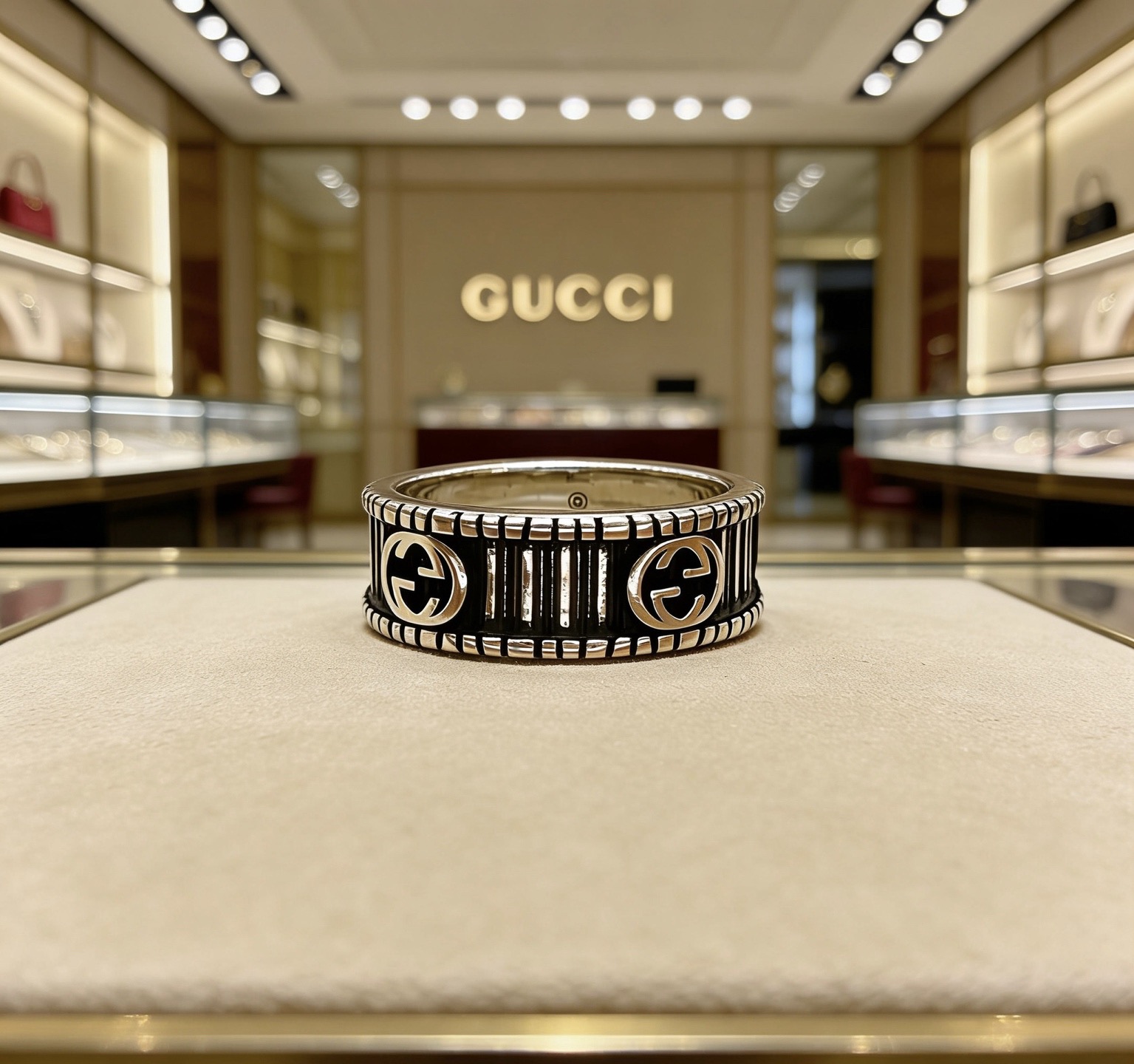 NO:768026,Batch. The latest style of Gucci ring has a higher grade. The same style as the star's Anger Forest series. Double G is purely handmade. Gucci ring. The details are hand-made. The glossy version is always on sale. It is the best-selling model in Gucci. It goes very well with trendy clothes. The size is 6, 7, 8, 9, 10, 11, fine jewelry, gucci, ring.19860909批.古驰戒指最新款款式档次更高明星同款Anger Forest系列双G纯手工制作工艺 古驰戒指 细节对版纯手工处理 亮面版型 这款一直在出 古驰里面热卖款 非常好搭配潮流衣服码数美6 7 8 9 10 11,饰品精品,gucci,ring,Jewelry