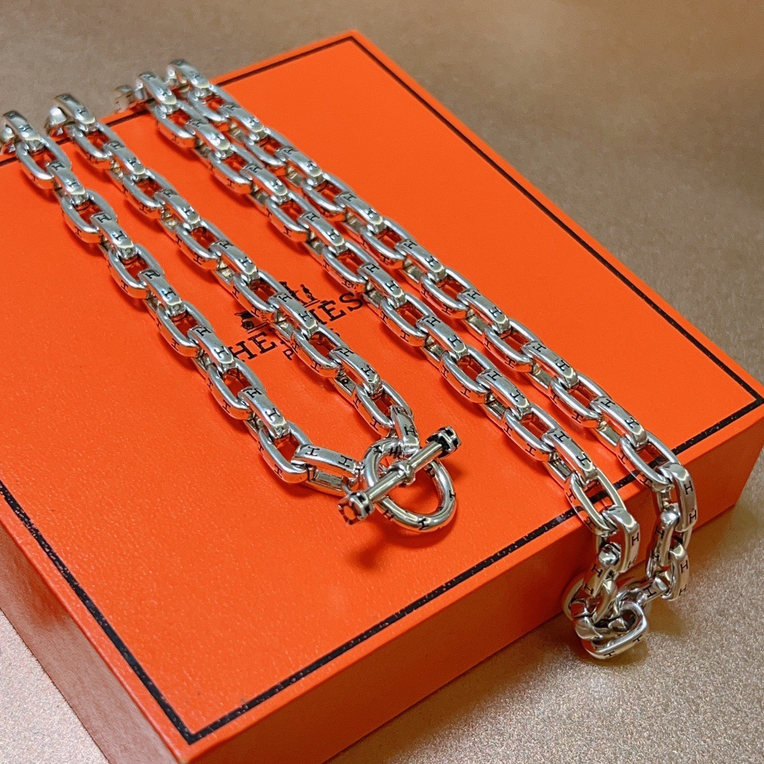 NO:767617,Batch. HERMES Hermès necklace TO necklace series jewelry imported customization. High-end chain classic matching new products simple fashion counter consistent hot models shipped unique design avant-garde must-have for men and women!  , jewelry boutique, hermes, hermes, necklace19860909批.HERMES 爱马仕项链 TO项链系列首饰 进口定制.高端链条经典搭配 新品 简单时尚专柜一致 火爆款出货 设计独特 前卫 男女必备款！,饰品精品,hermes,hermes,necklace,Jewelry