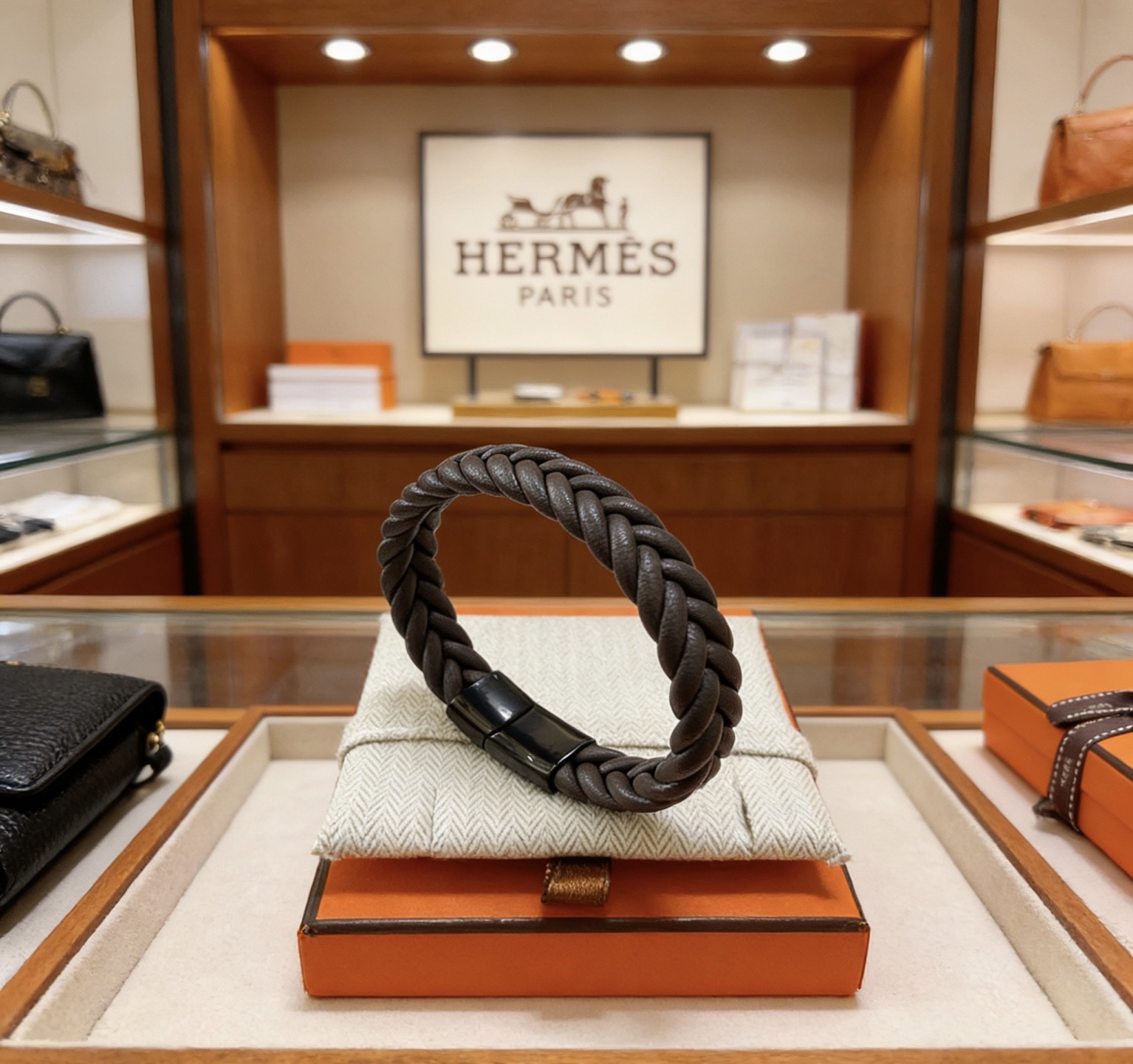 NO:767757,Batch New Product Release Hermès Leather Cord Bracelet The latest model of pure handmade leather material is of higher quality. The same style as the star Anger Forest series Hermès bracelet classic series 18k gold bracelet bracelet. The details are distressed. The non-market sand surface version. This one has been out. The best-selling model in Hermès. It is very good to match trendy clothes, high-quality jewelry, hermes, and bracelets.19860909批 新品发售 爱马仕皮绳手环最新款纯手工皮材质档次更高明星同款Anger Forest系列爱马仕手链经典款系列18k金手链手绳 细节对版做旧处理 非市面沙面版型 这款一直在出 爱马仕里面热卖款 非常好搭配潮流衣服,饰品精品,hermes,bracelet,Jewelry
