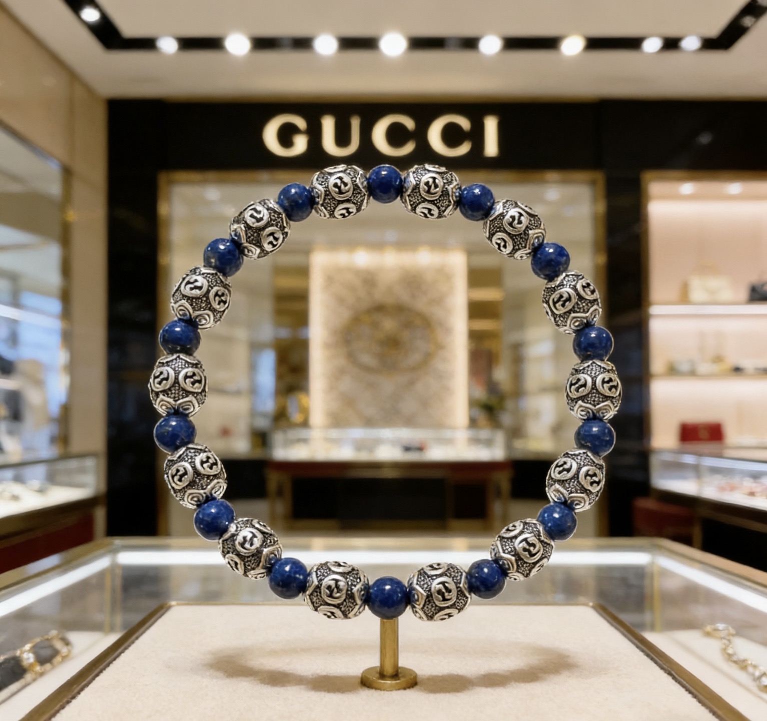 NO:767818,Batch Gucci Bracelet Counter Seiko Version Natural Lapis Lazuli Gucci Bracelet Lapis Lazuli Thai Silver Gucci Bracelet Star Same Style for Men and Women Retro Old Style Original Re-engraved Handmade ~ Genuine Open Mold Trendy Fashion Must-Have Can Be Weared by Men and Women Same Style for Couples Rock Punk Thai Silver Style Retro Elements Trendy and Versatile I Like to Place an Order Remarks on Wrist Circumference, Boutique Jewelry, Gucci, Gucci, Bracelet19860909批 古驰手链专柜精工版本天然青金石古驰手链 青金石泰银Gucci手链 明星同款男女款 复古做旧风 原版复刻 纯手工打造 ～正品开模潮流时尚必备 男女均可佩戴 情侣款同款 摇滚朋克泰银风格 复古元素 潮流百搭 超级喜欢下单备注手腕周长,饰品精品,gucci,gucci,bracelet,Jewelry